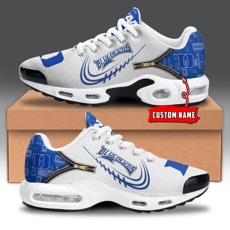 duke blue devils personalized name team logo mix colors zipped line tn air max shoes air cushion sneakers 1739 lhld7