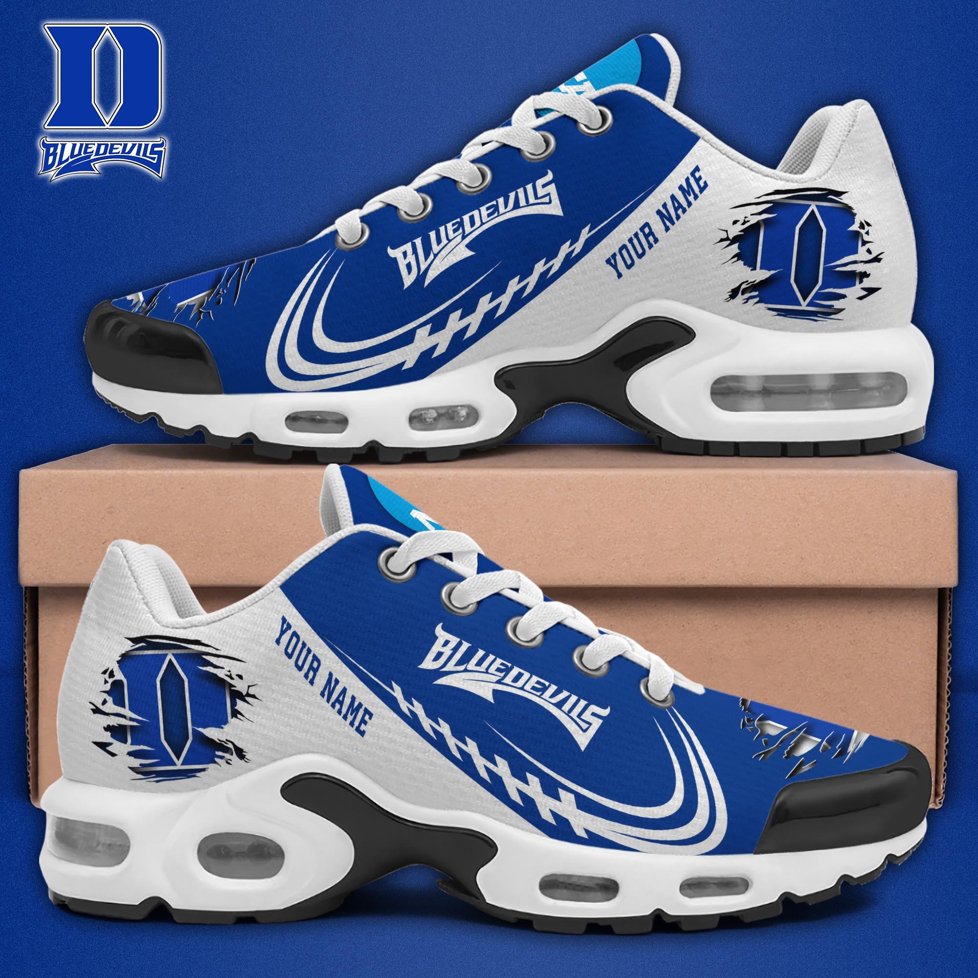 Duke Blue Devils TN Shoes 2026 Version Custom Name 