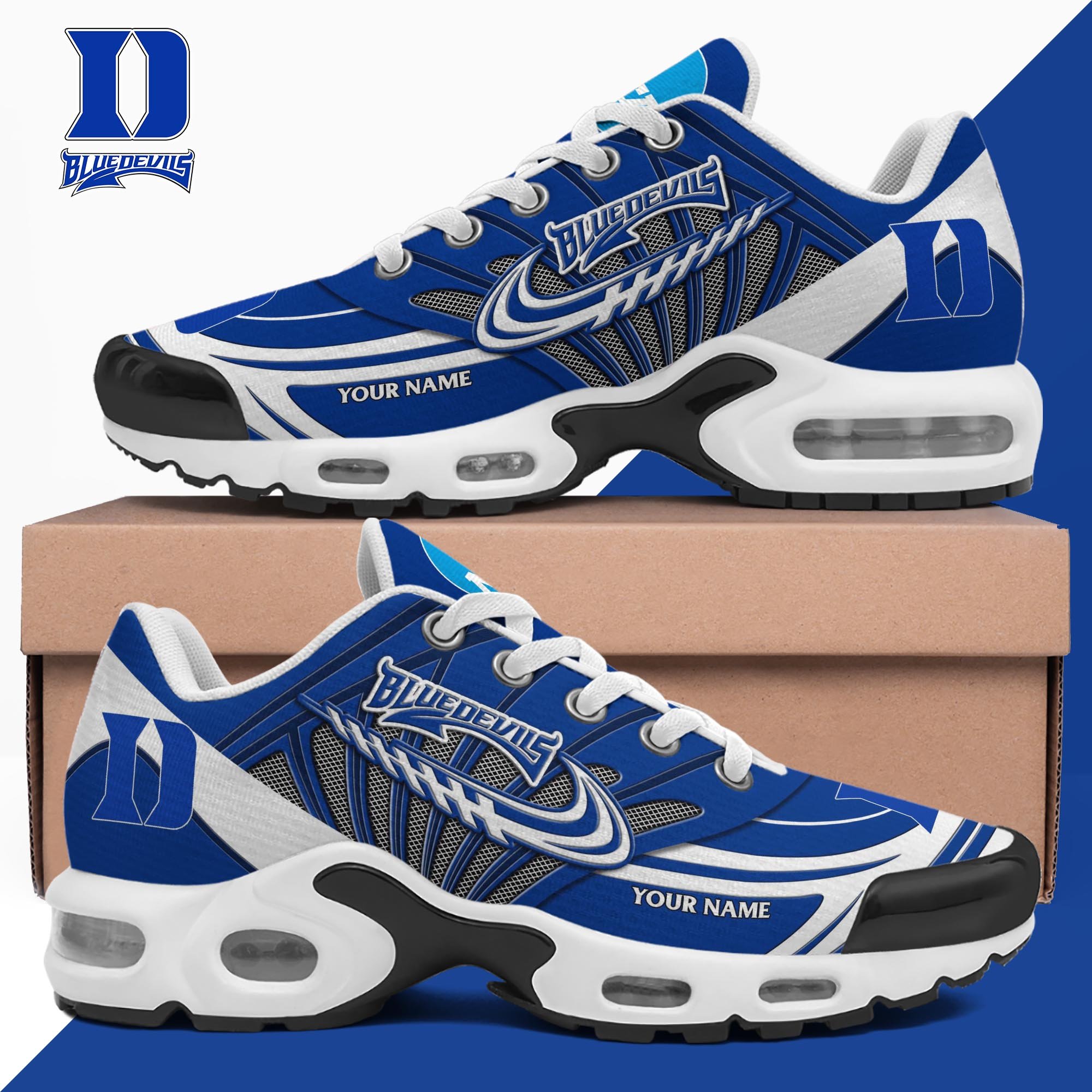 duke blue devils tn shoes 2026 version custom your name 8997 8yymo