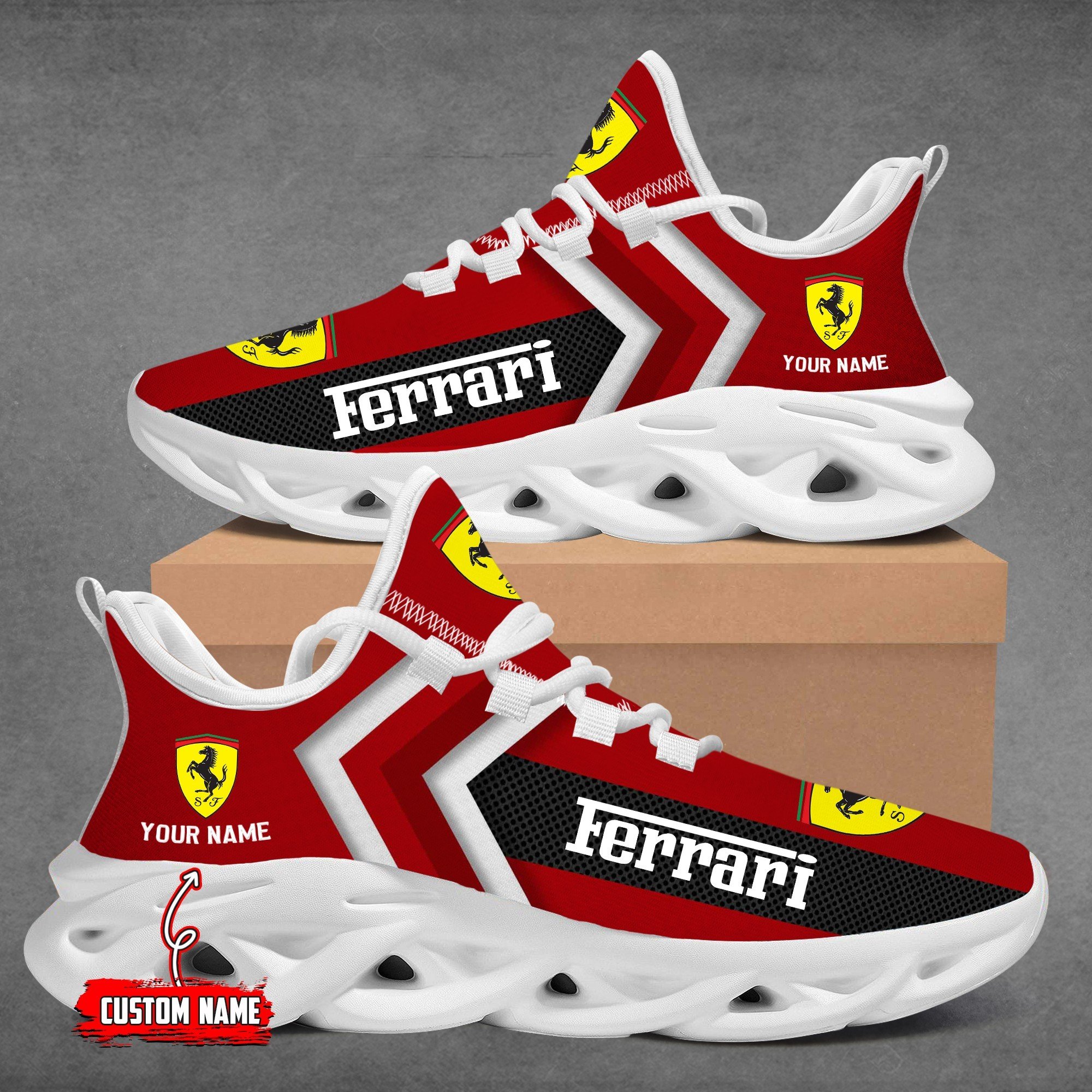 Ferrari Custom Name Max Soul Sneakers VS3