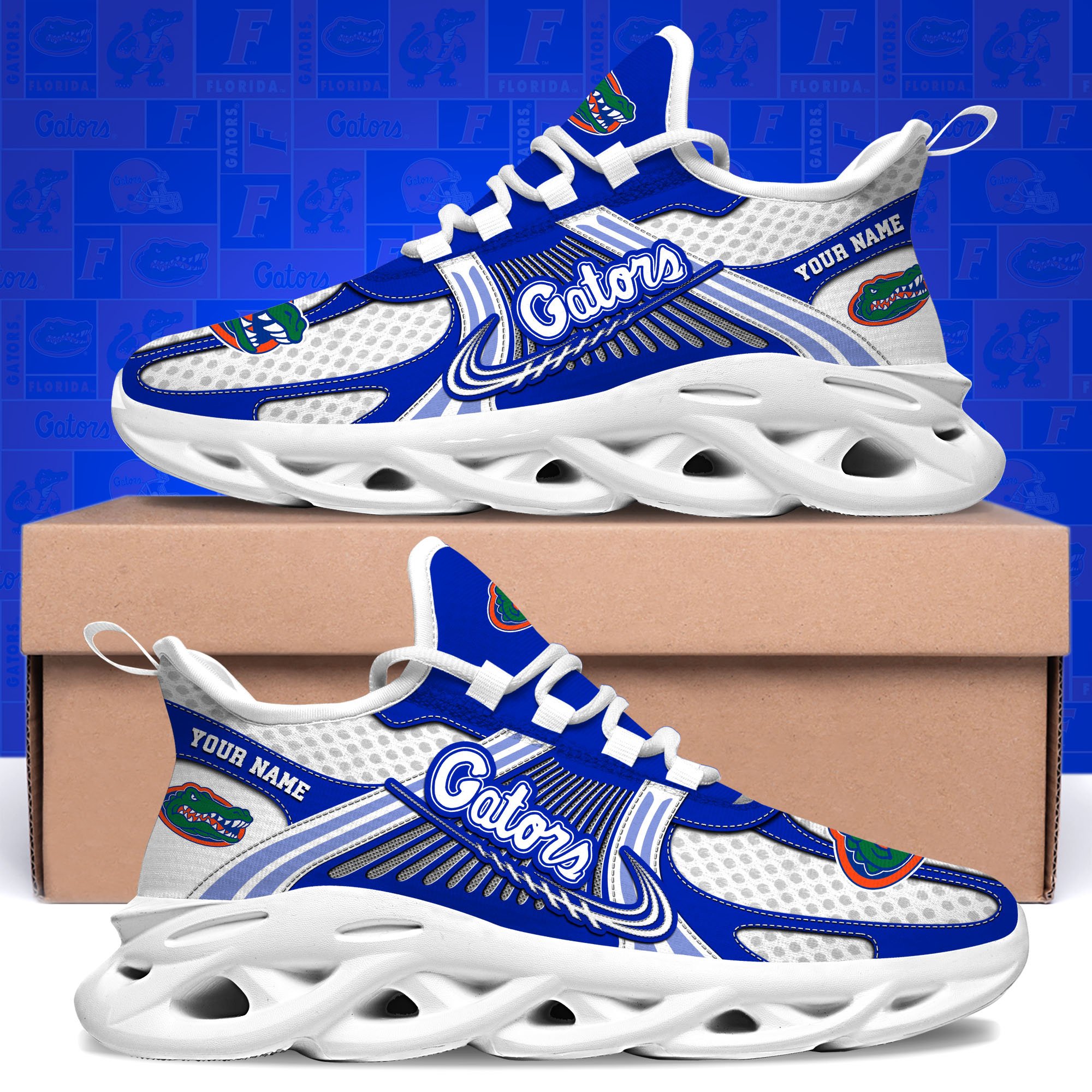 Florida Gators Clunky Sneakers Custom Your Name, Sport Sneakers, Sport Gifts For Fan, Gifts For Him