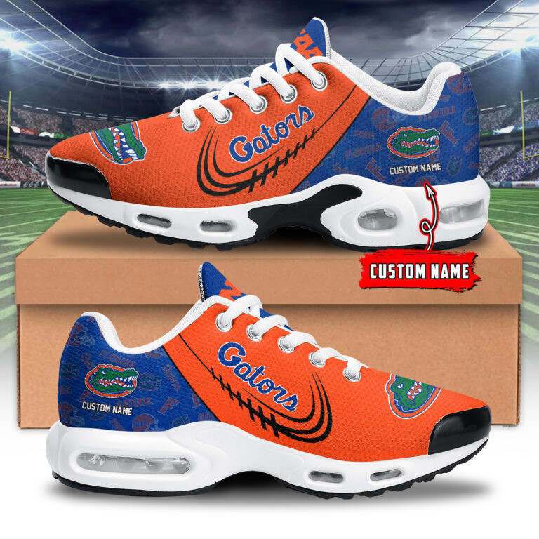 florida gators personalized name team logo mix colors stitch line tn shoes air cushion sneakers 6611 7p7iv