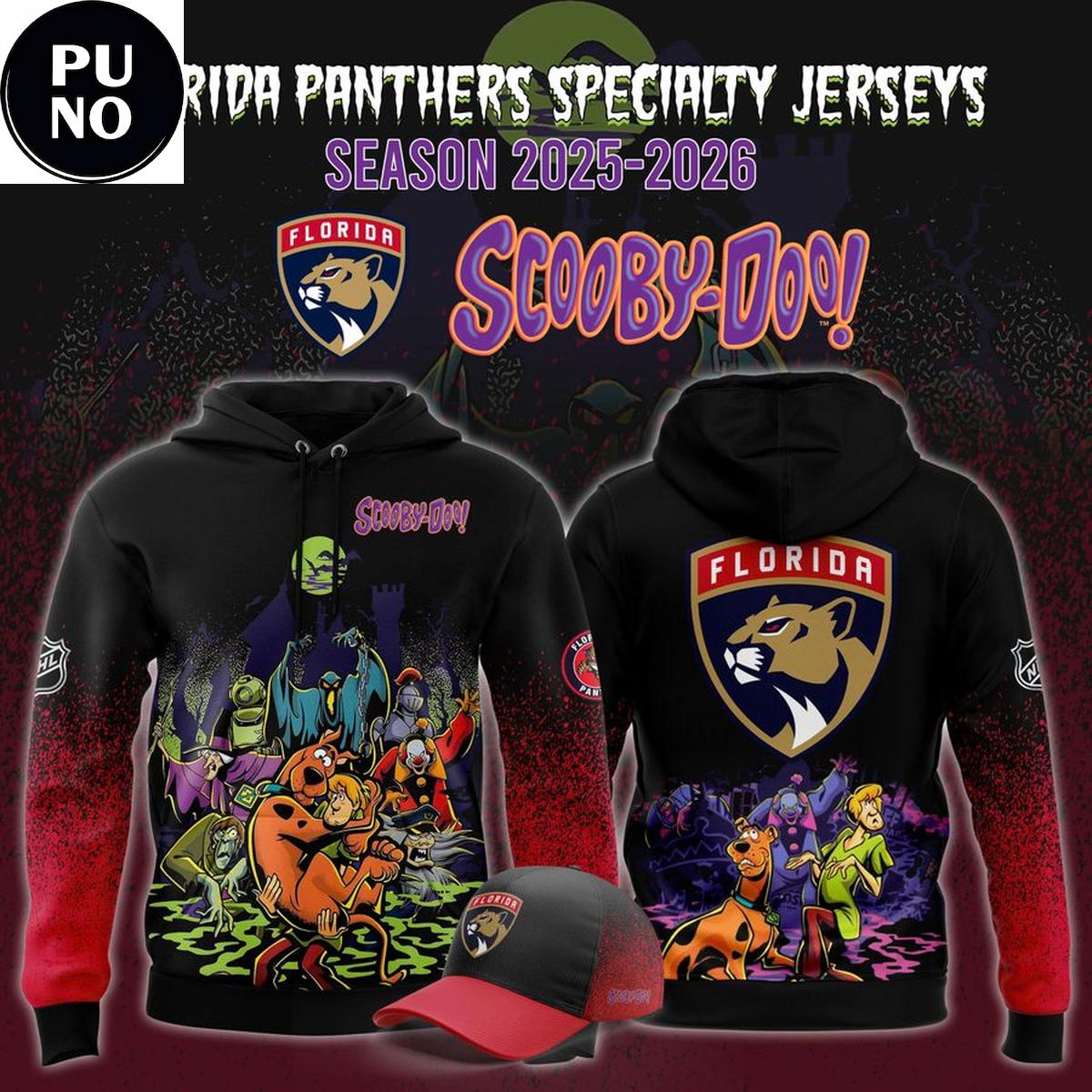 Florida Panthers x Scooby Doo Season 2025-2026 Hoodie 