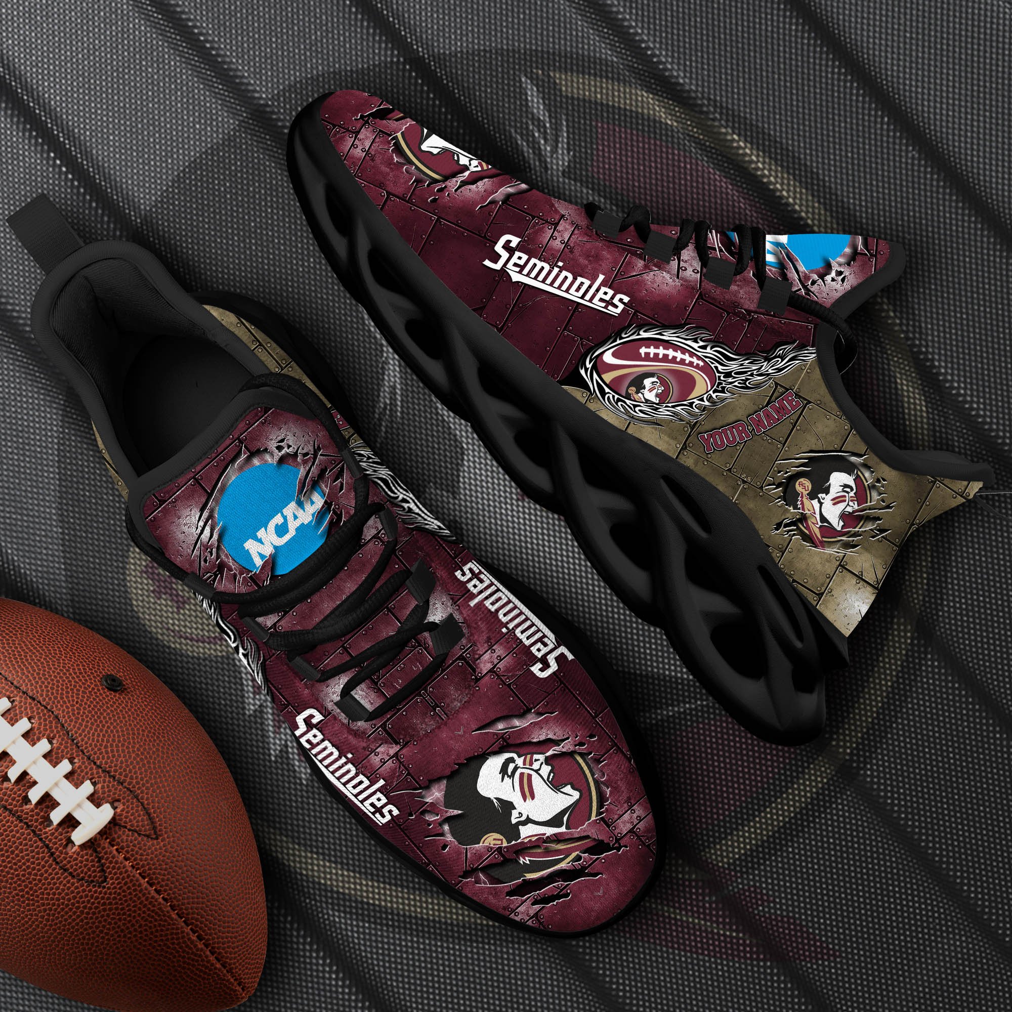 florida state seminoles black max soul shoes 2026 versions white max soul shoes custom your name ph879 8247 kuwo7