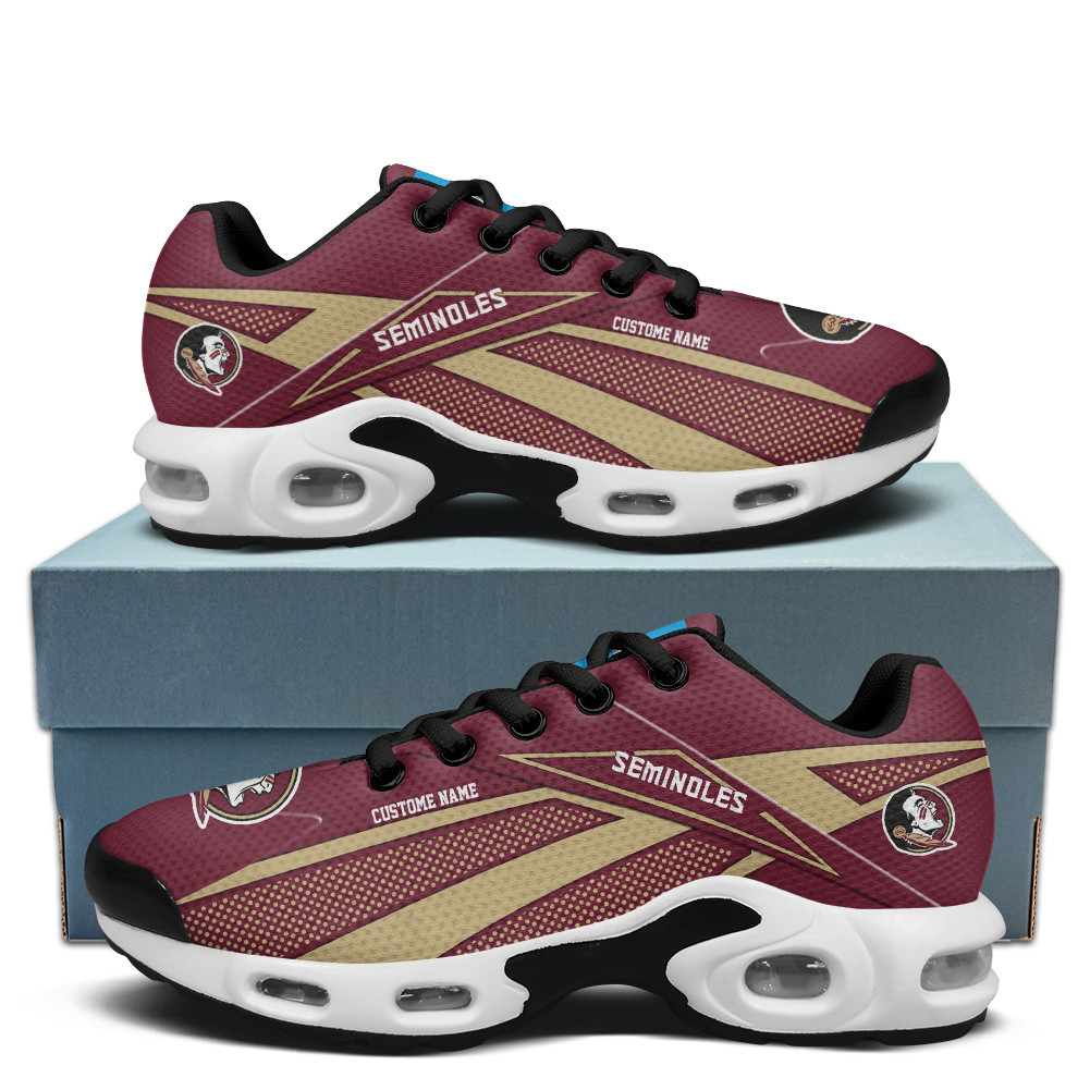 florida state seminoles personalized name team colors supersonic line pattern tn air max shoes air cushion sneakers 9508 g2cvw