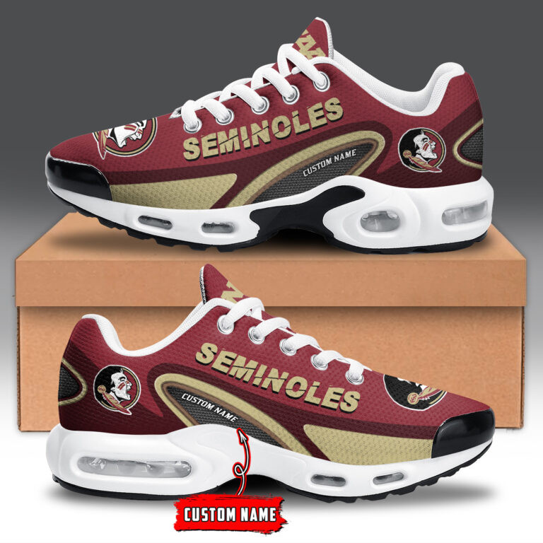 Florida State Seminoles Personalized Name Team Logo Mix Colors Oval Line TN Air Max Shoes Air Cushion Sneakers