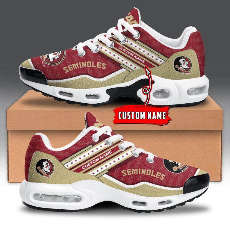 Florida State Seminoles Personalized Name Team Logo Mix Colors Star Line TN Shoes Air Cushion Sneakers