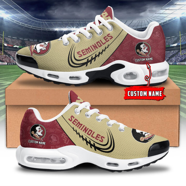 Florida State Seminoles Personalized Name Team Logo Mix Colors Stitch Line TN Shoes Air Cushion Sneakers