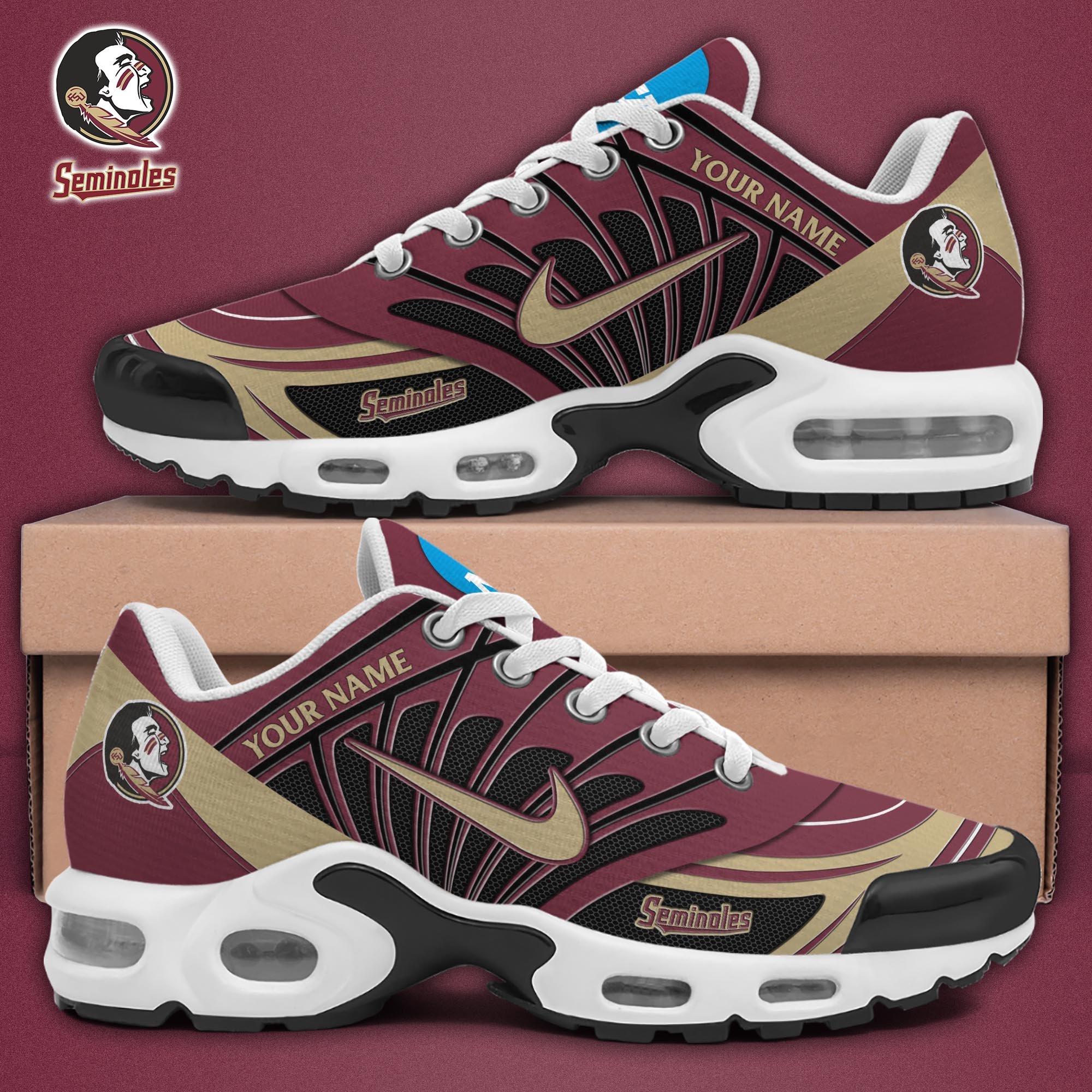 Florida State Seminoles TN Shoes 2026 Version Custom Name 