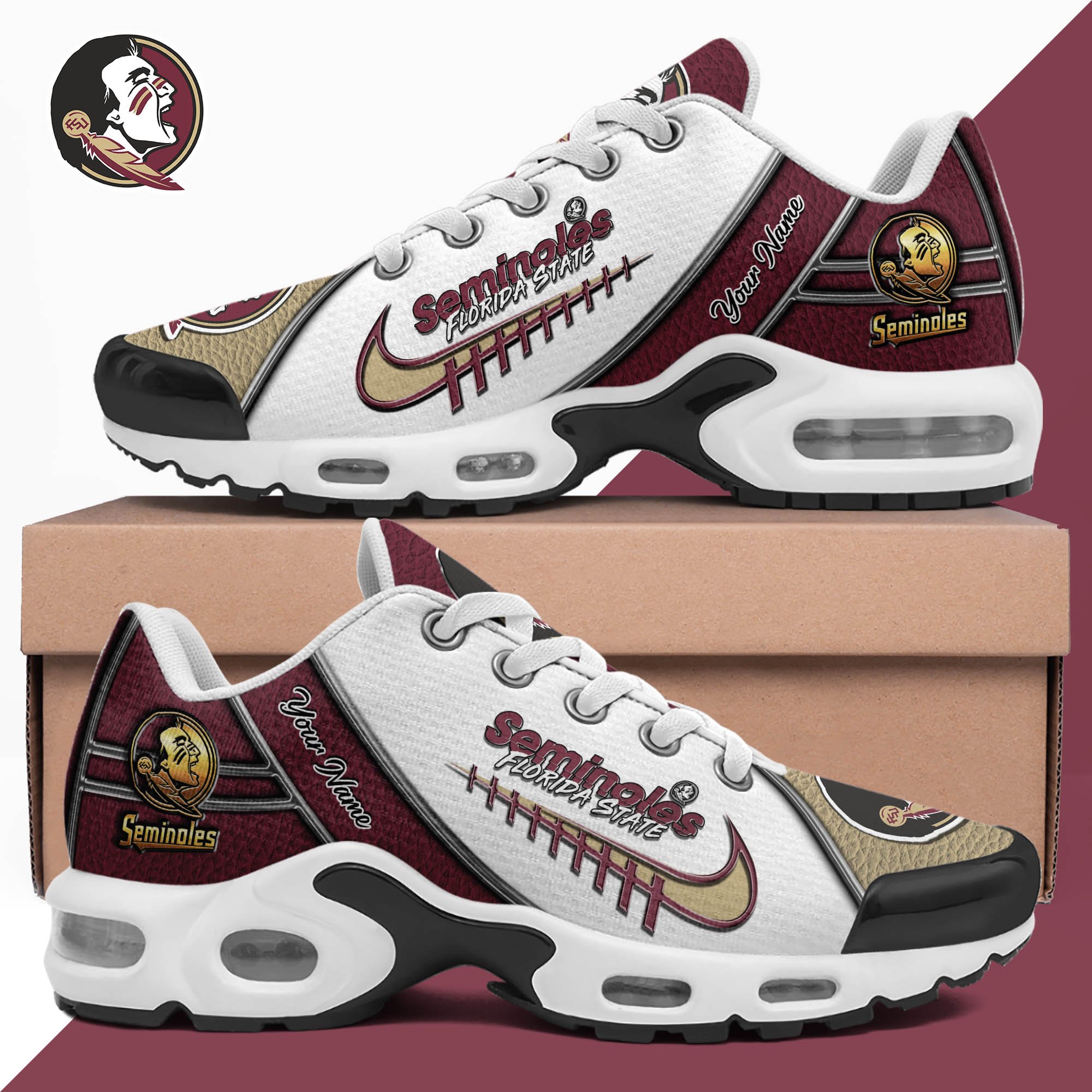 Florida State Seminoles TN Shoes 2026 Version Custom Your Name, Football Team Shoes 516