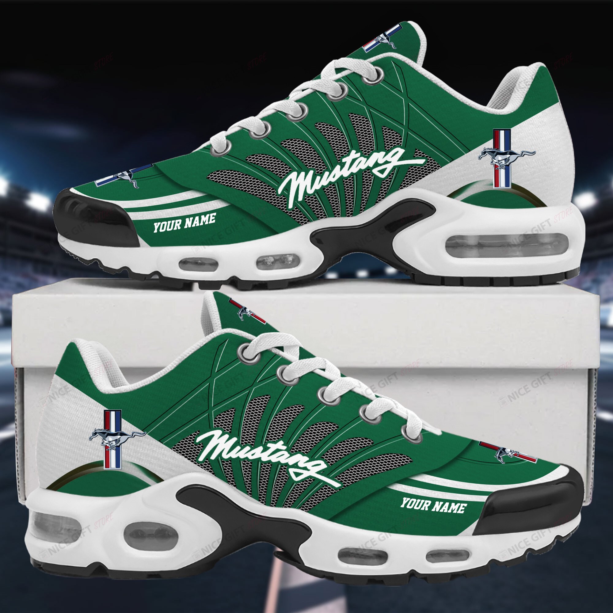 Ford Mustang (Your Name) TN Sneakers B5O4