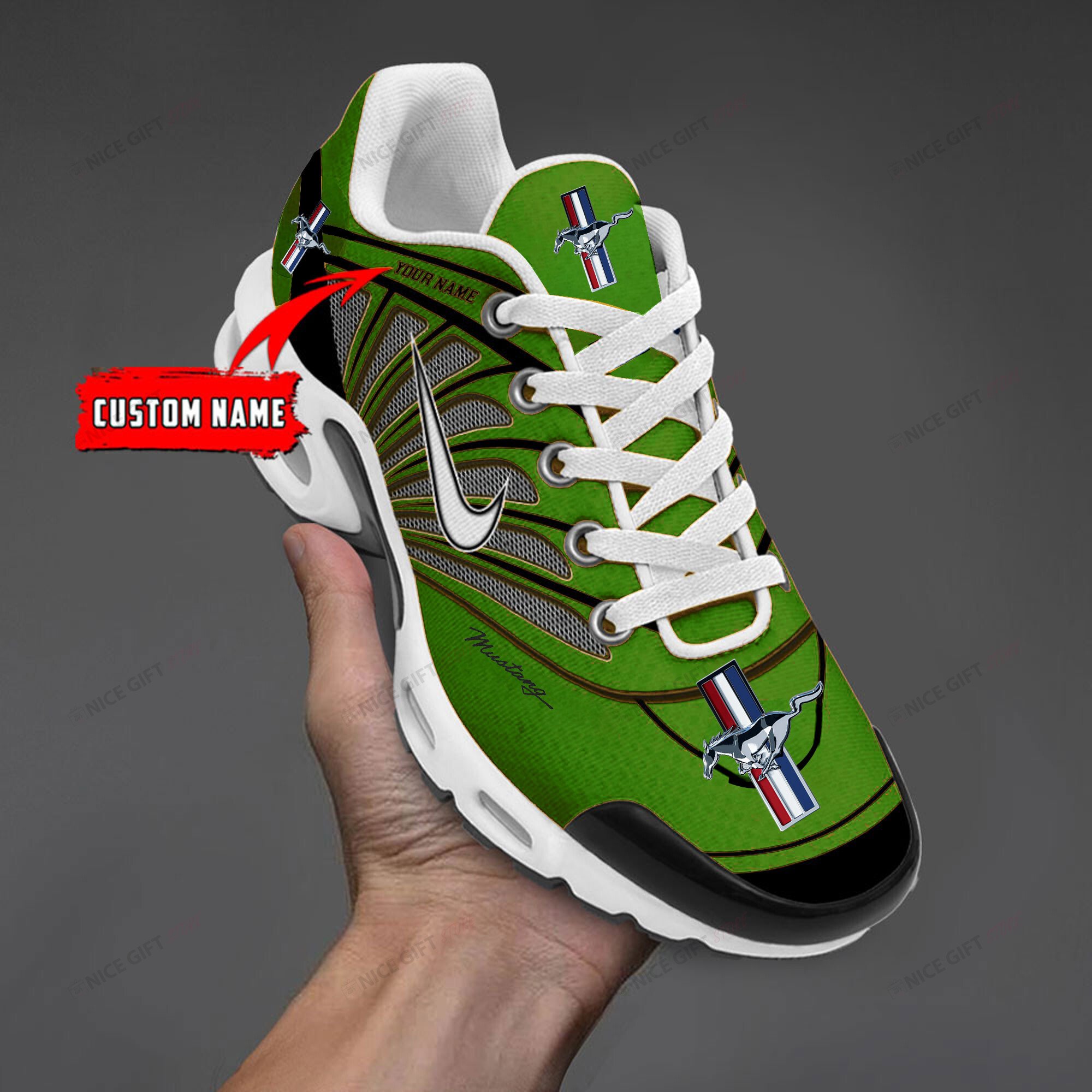 Ford Mustang (Your Name) TN Sneakers K7J8