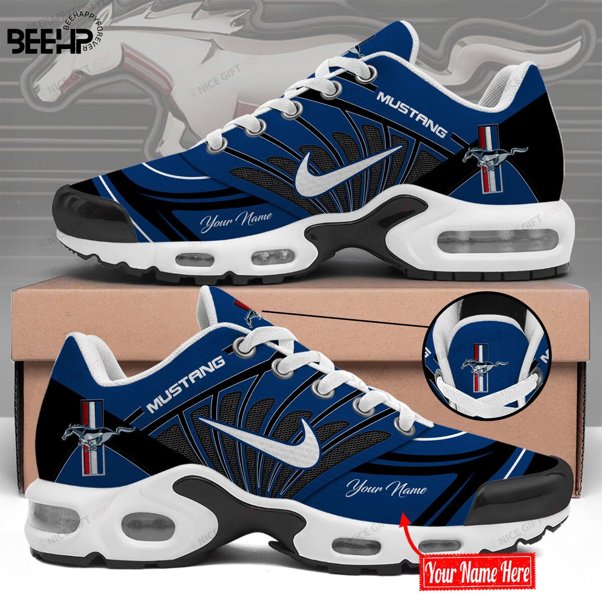 Ford Mustang (Your Name) TN Sneakers R1Y1