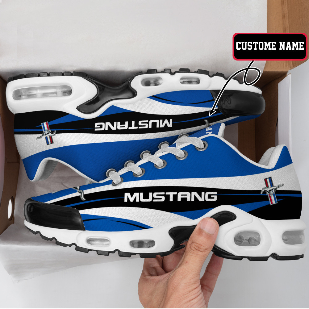 Ford Mustang 2 Wave Style Custom Name TN Air Max Shoes Air Cushion Sneakers