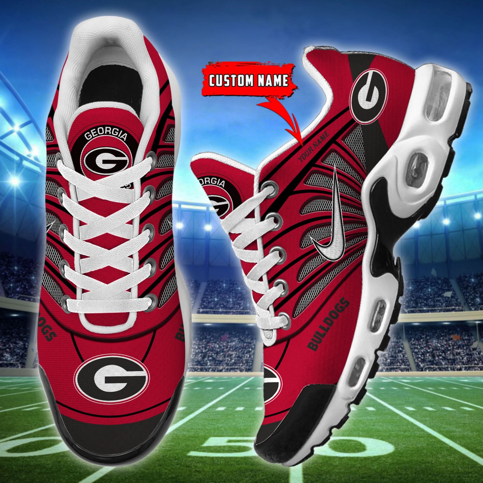 Georgia Bulldogs  Air Max Plus Shoes - Limited