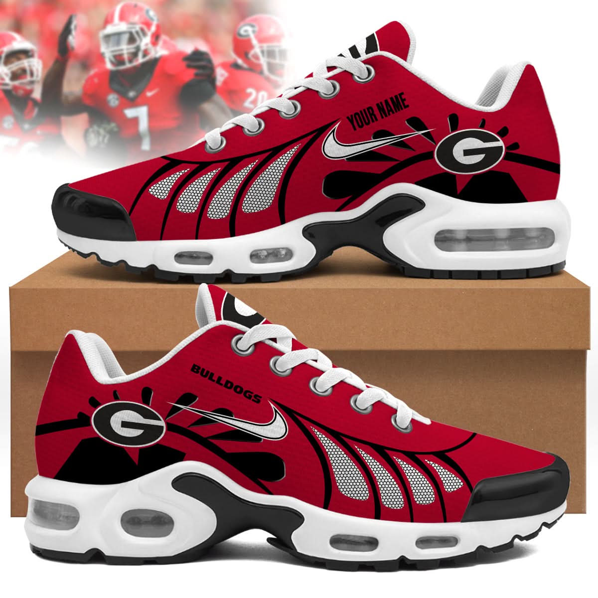 georgia bulldogs personalized air max shoes 4053 0rpvp