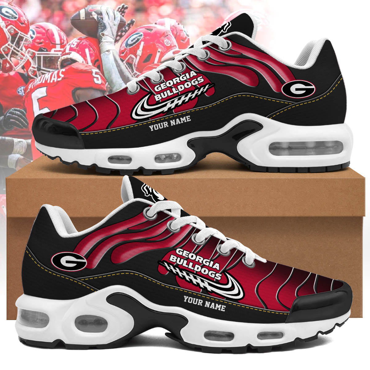 georgia bulldogs personalized air max shoes 4138 qsjm2