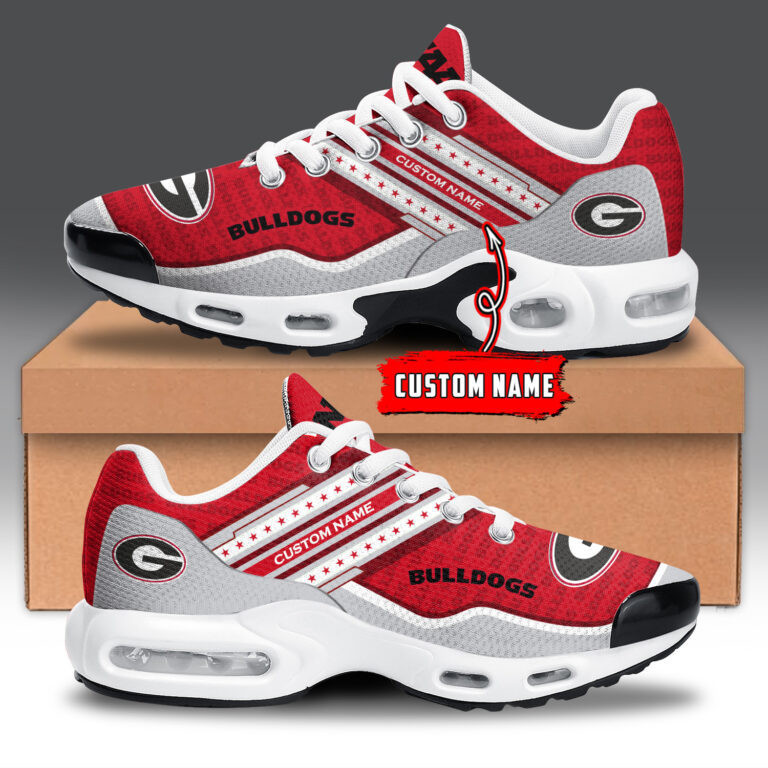 georgia bulldogs personalized name team logo mix colors star line tn shoes air cushion sneakers 9882 bep2y