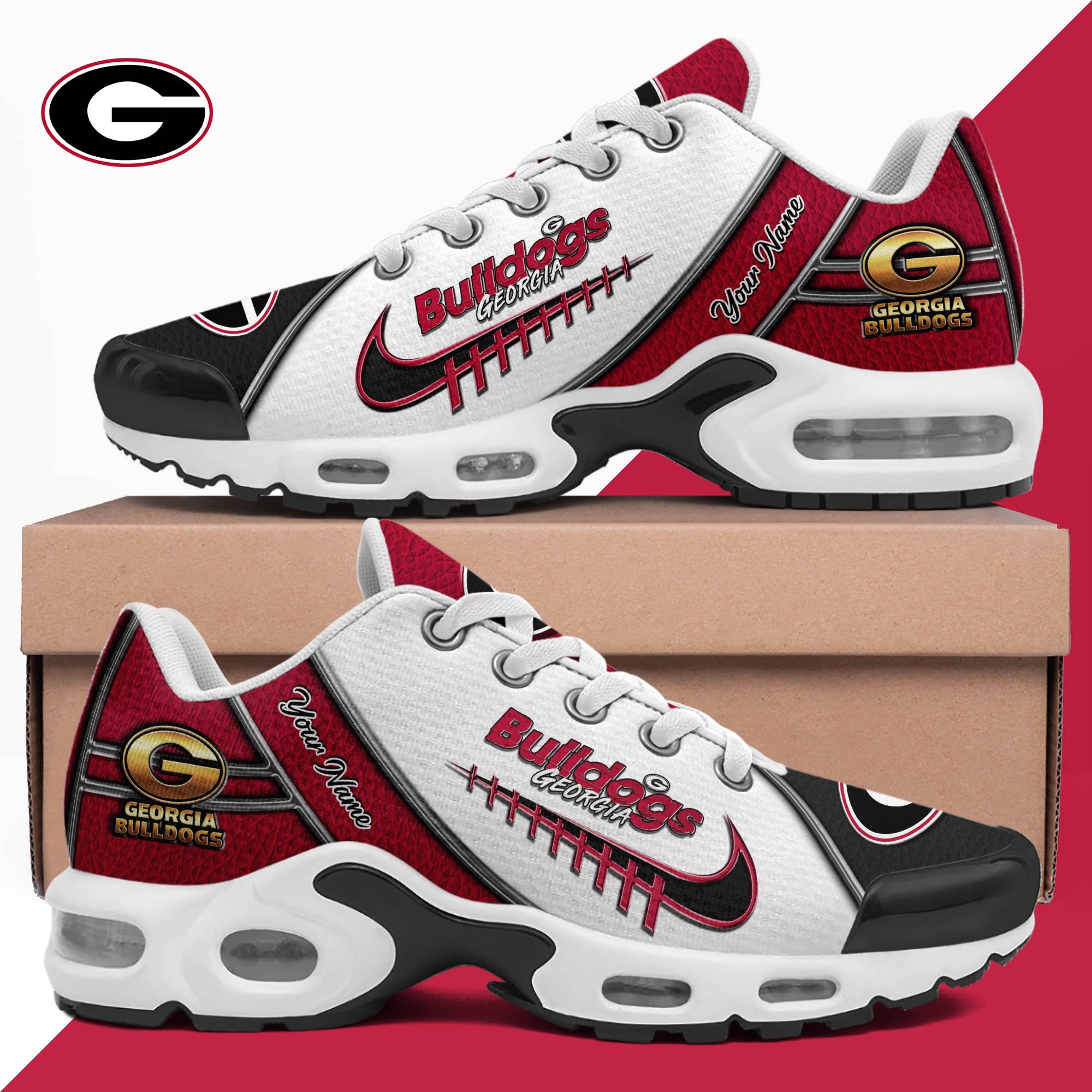 Georgia Bulldogs TN Shoes 2026 Version Custom Your Name, Football Team Shoes 516