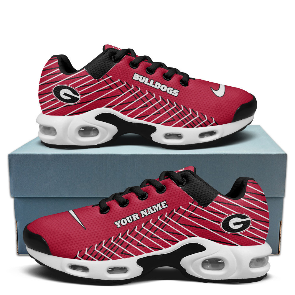 georgia personalized name team colors jagged lines tn shoes air cushion sneakers 2026 2o7yp