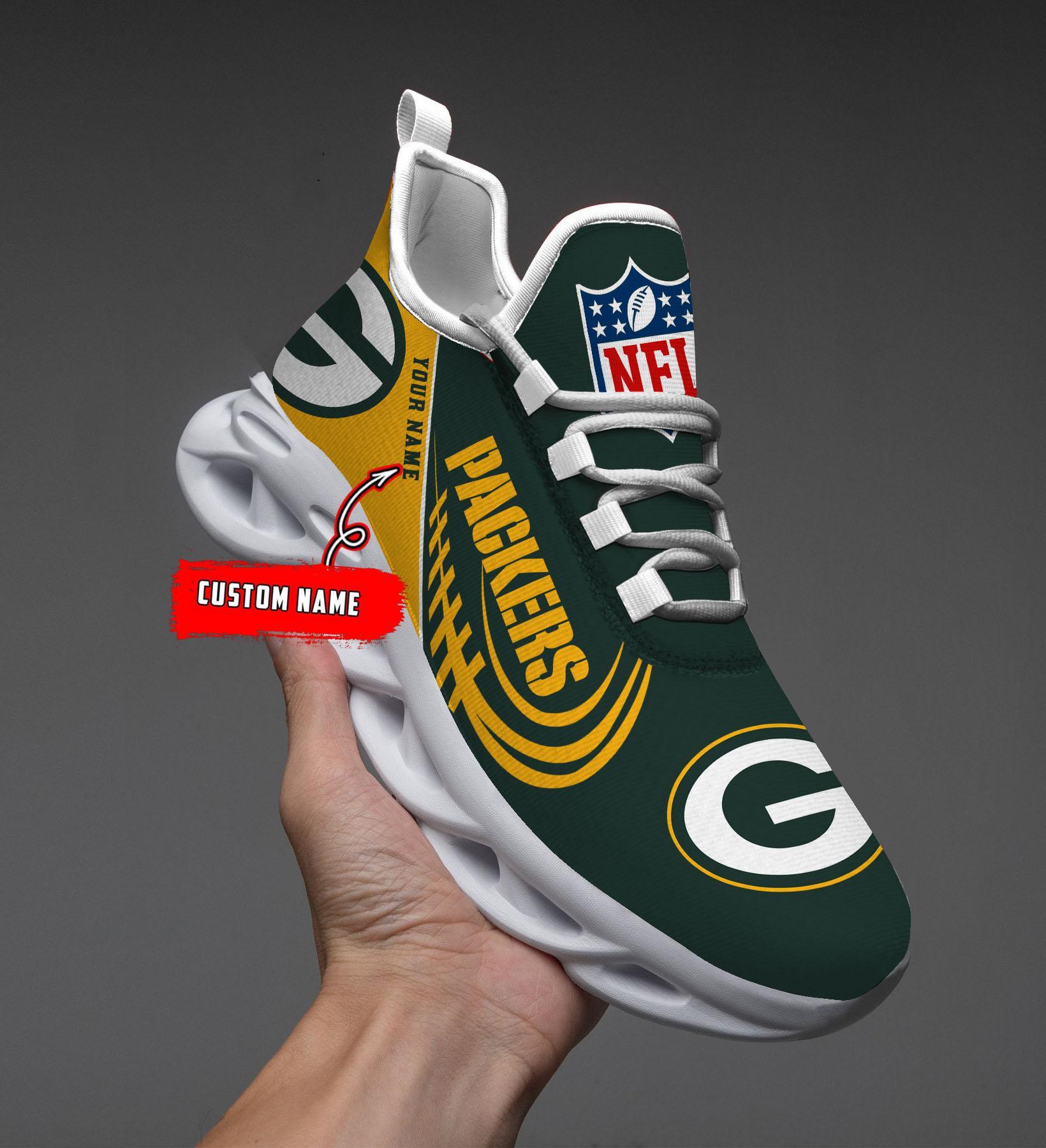 green bay packers black max soul shoes 2026 versions custom name 630 4704 4jfkn