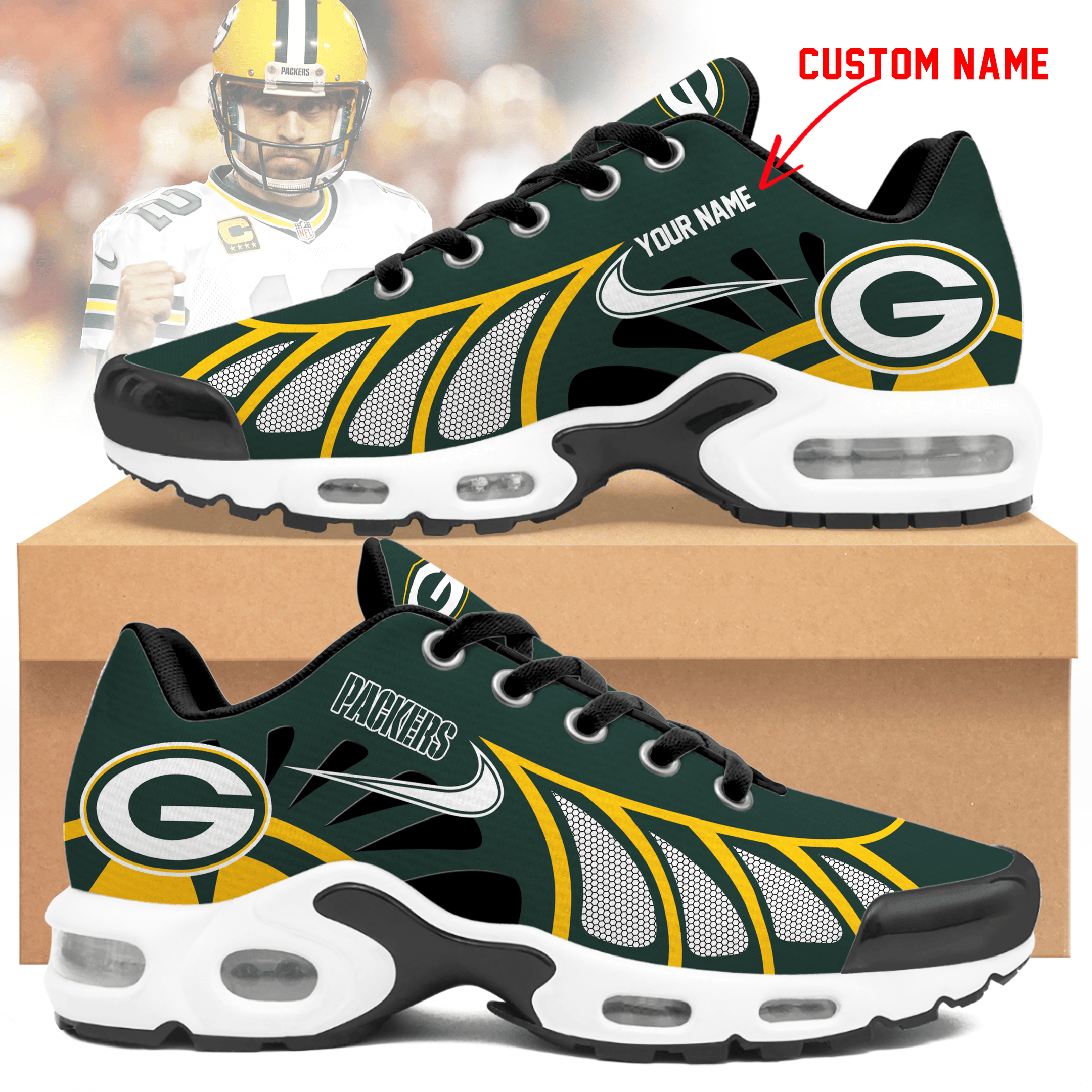 Green Bay Packers  Personalized Air Max Shoes TD 050625