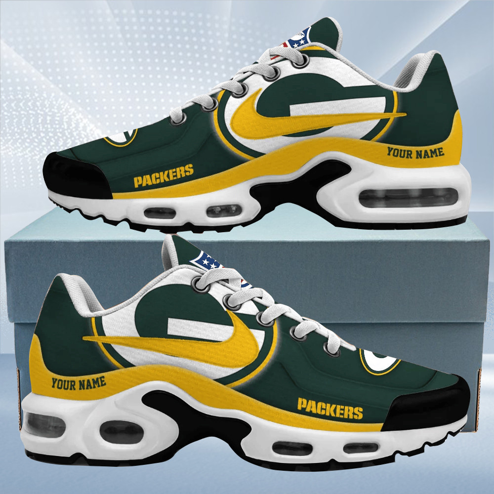 green bay packers personalized name team mix colors v1 tn air max shoes air cushion sneakers 8698 tbdvt