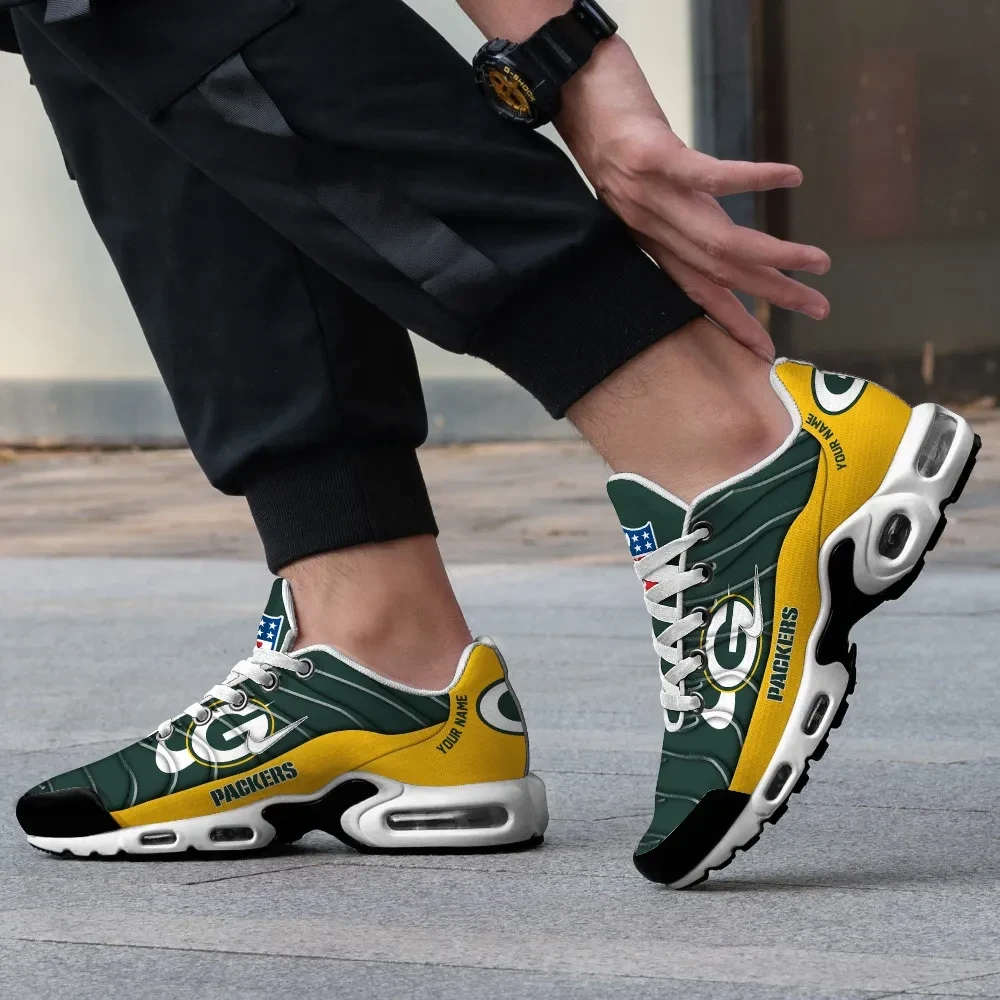 green bay packers personalized name team mix colors v4 tn air max shoes air cushion sneakers 3550 yy6yo