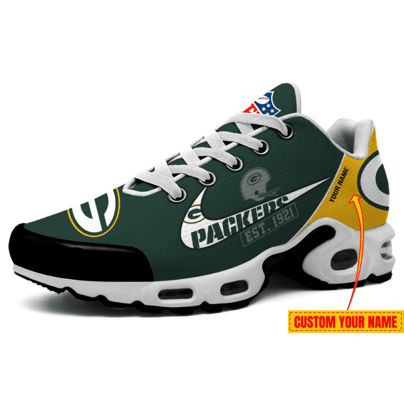 Green Bay Packers Premium Air Max Plus Sport Sneakers For Fan Gifts