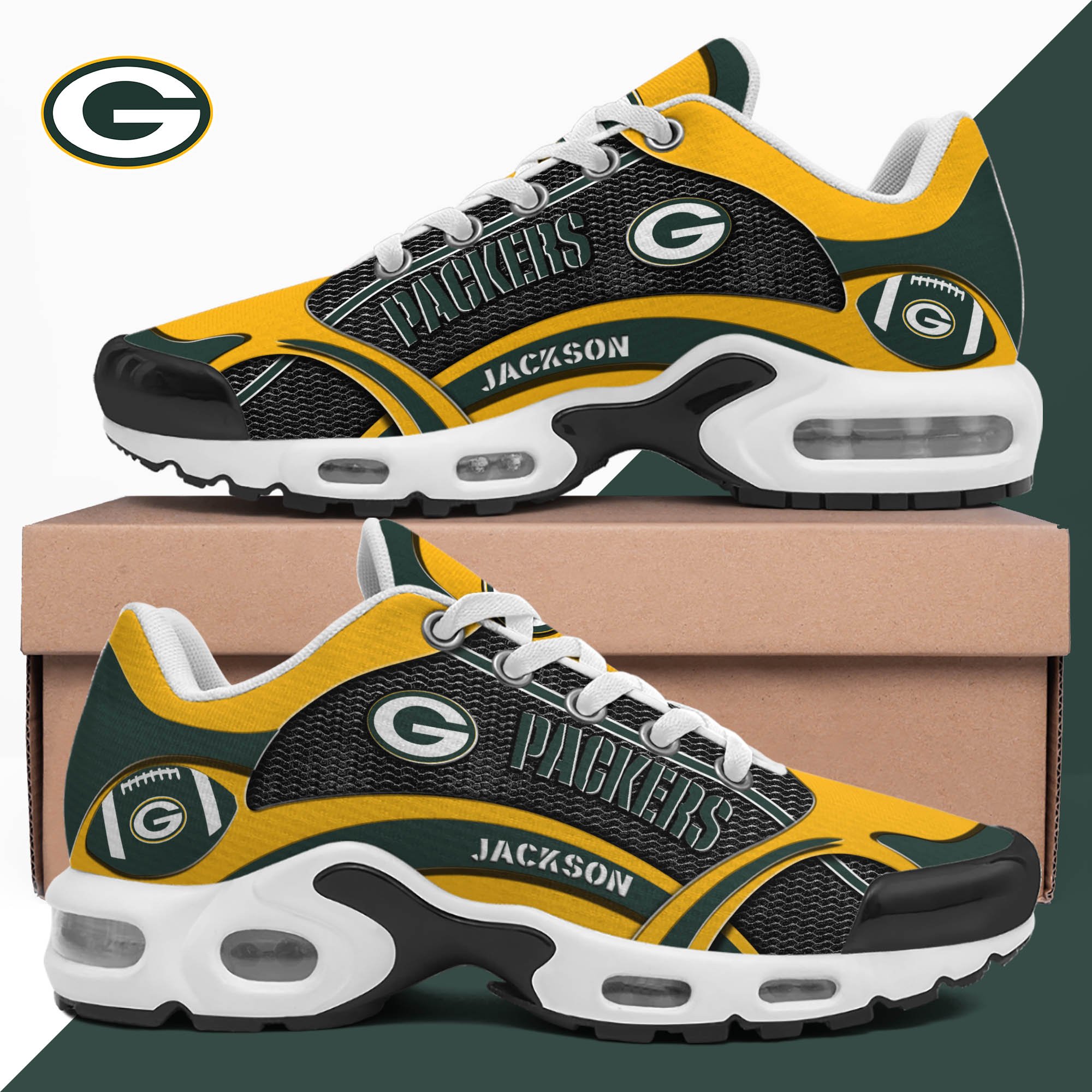 green bay packers team tn shoes 2026 version custom name 889 4507 htmnu