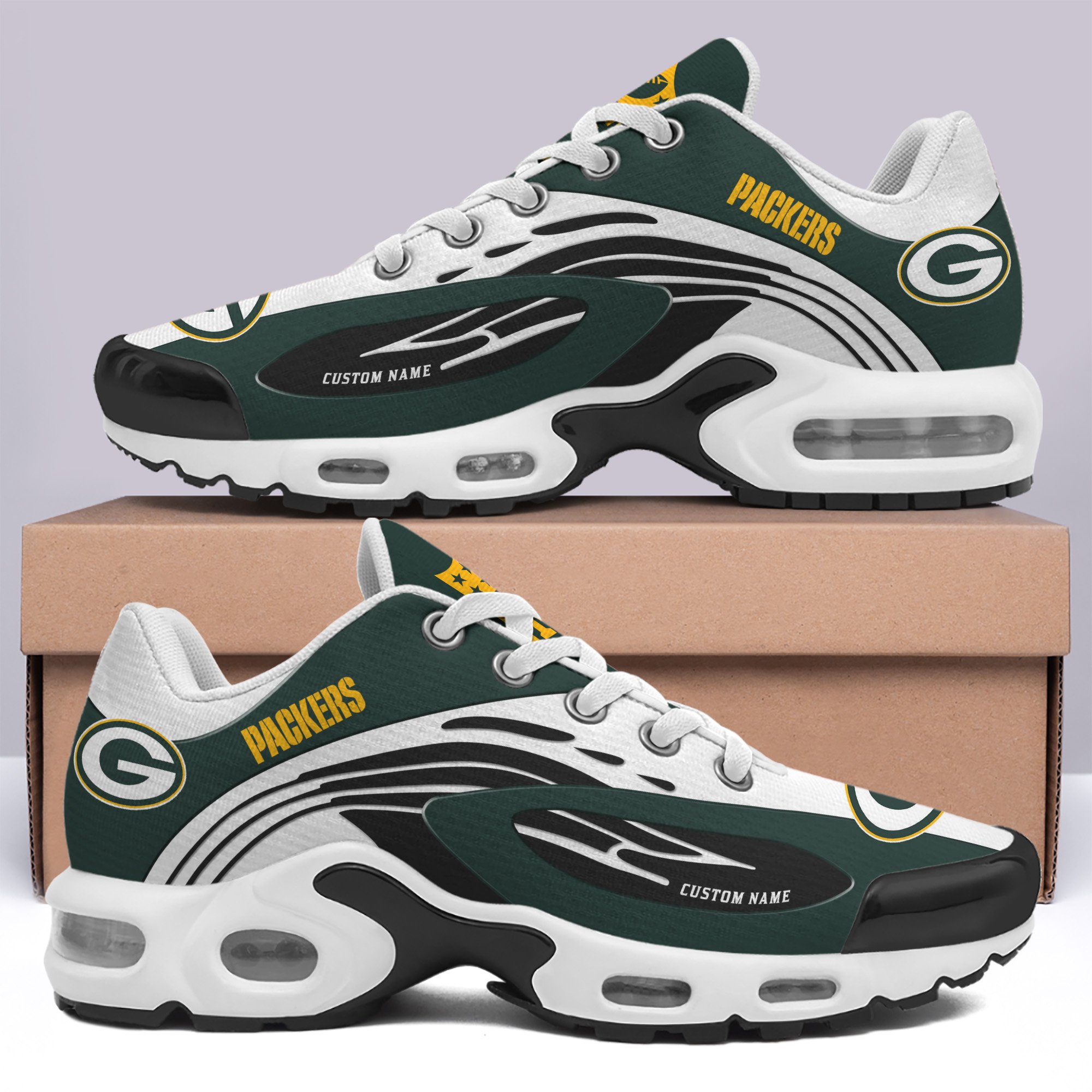 Green Bay Packers TN Shoes 2026 Version Custom Your Name 