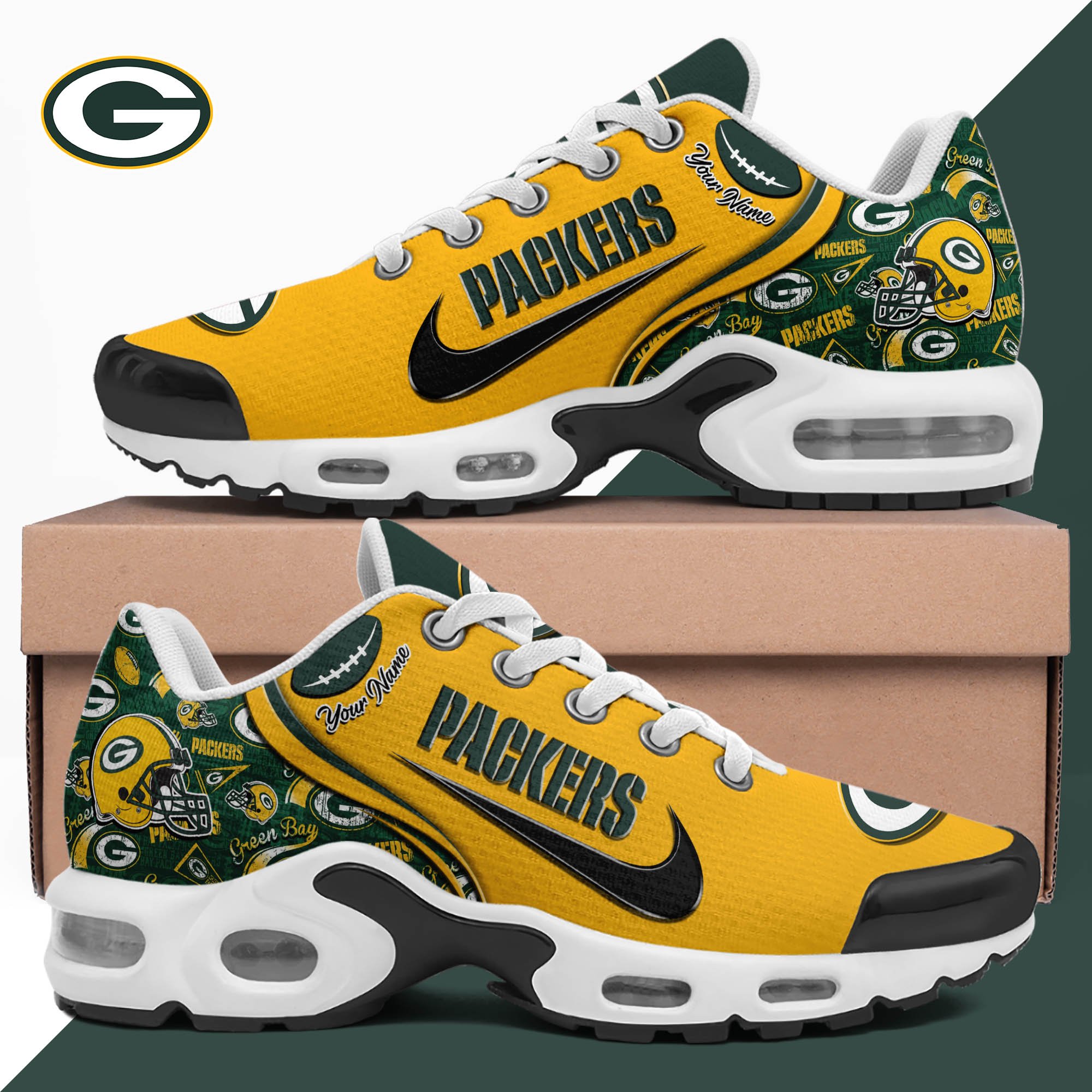 Green Bay Packers TN Shoes 2026 Version Custom Your Name 499