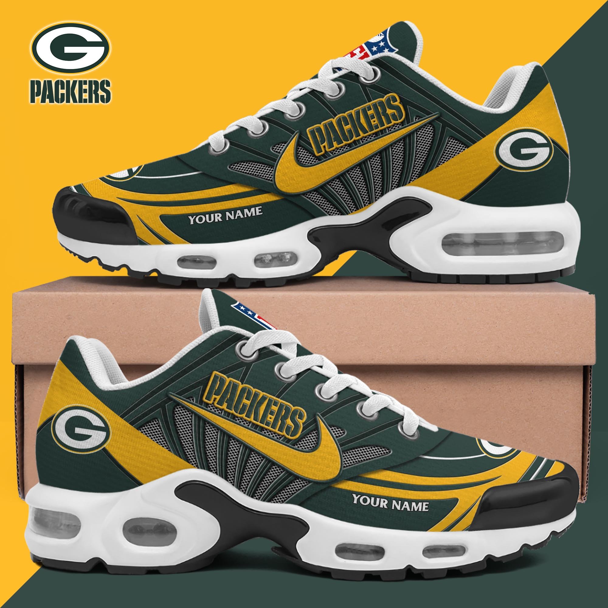 Green Bay Packers TN Shoes 2026 Version Custom Your Name 582