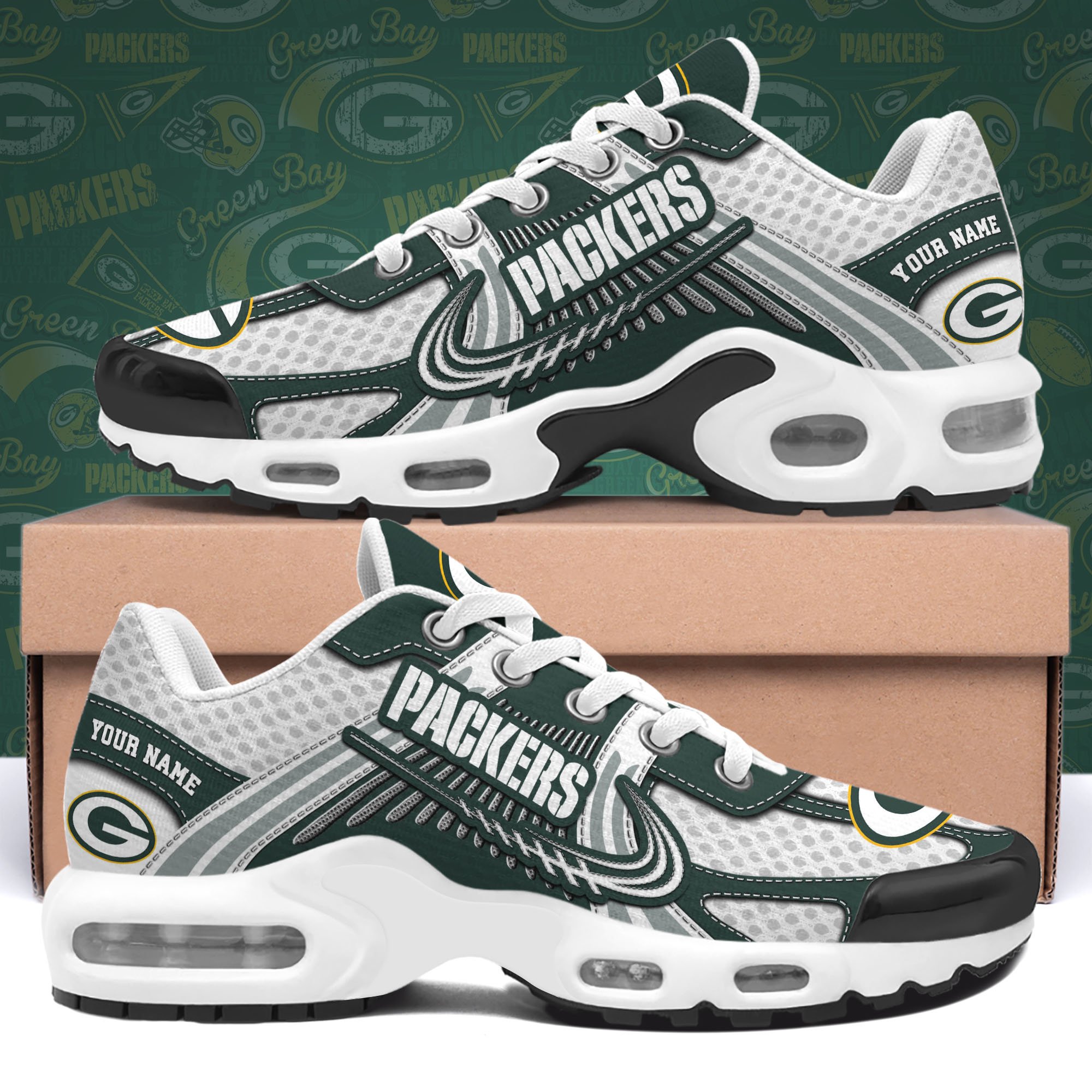 green bay packers tn shoes custom your name sport team shoes 2631 0ceng