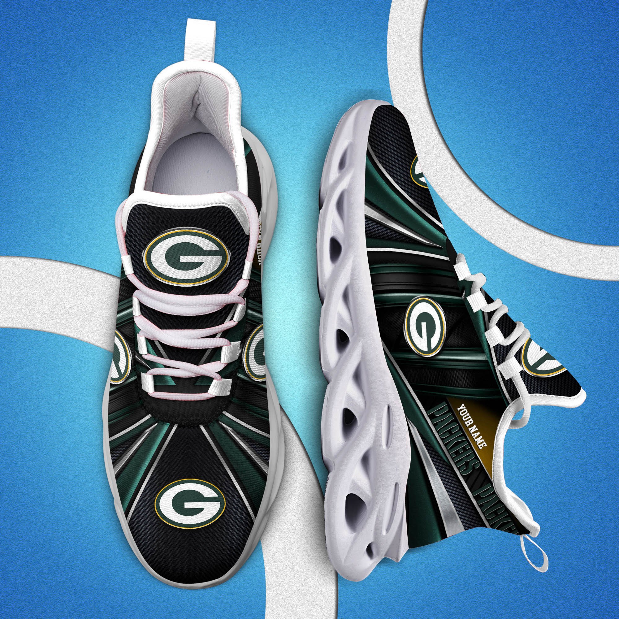 green bay packers white c sneakers 2026 version personalized your name sport team sneakers sport gifts ph892 8077 oag4p