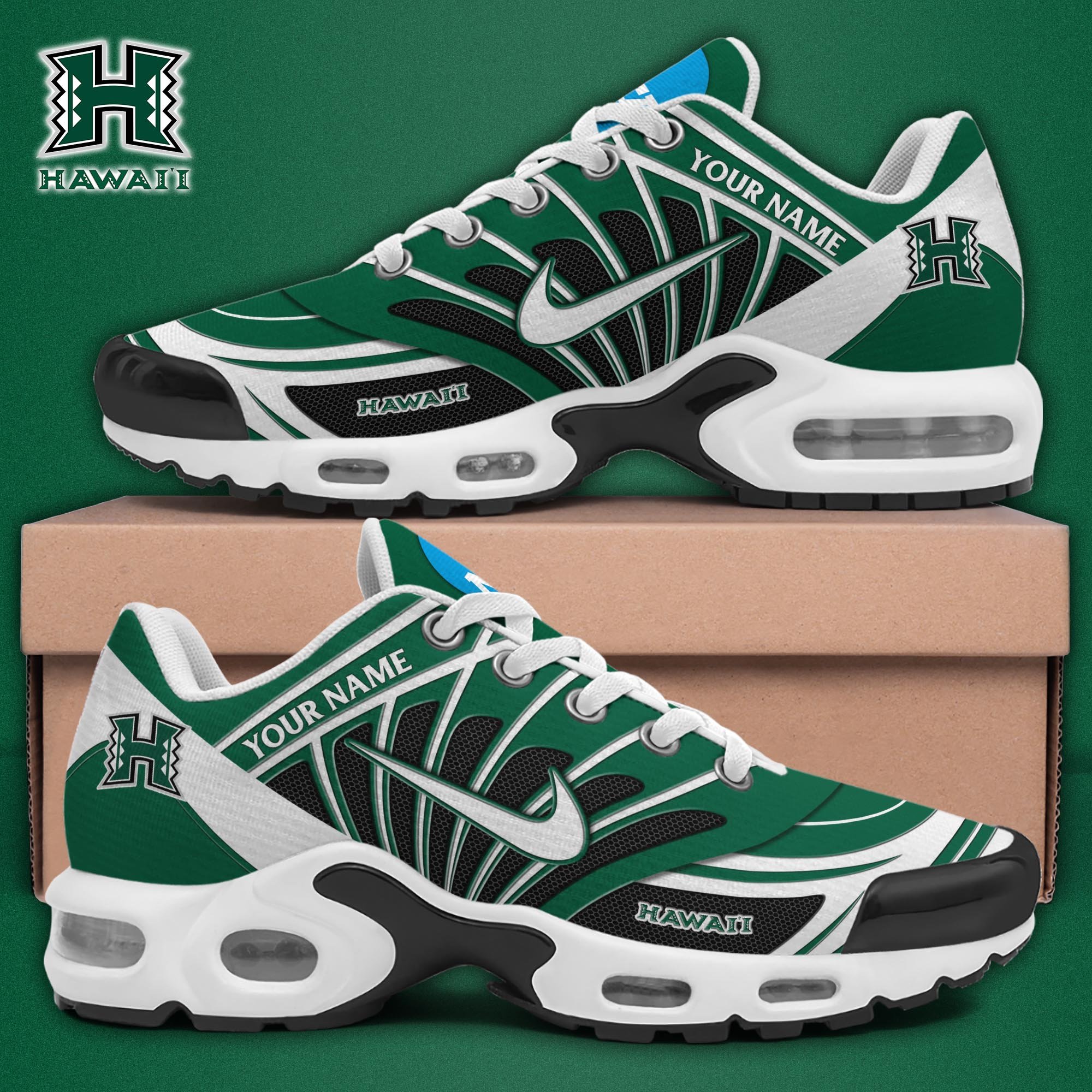 Hawaii Rainbow Warriors TN Shoes 2026 Version Custom Name 