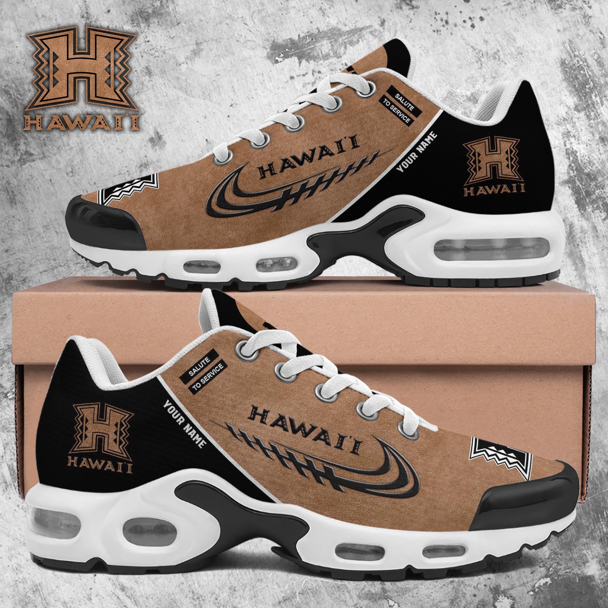 hawaii rainbow warriors tn shoes 2026 version custom name shoes for football fans fan gifts ph637 6167 9b0ic