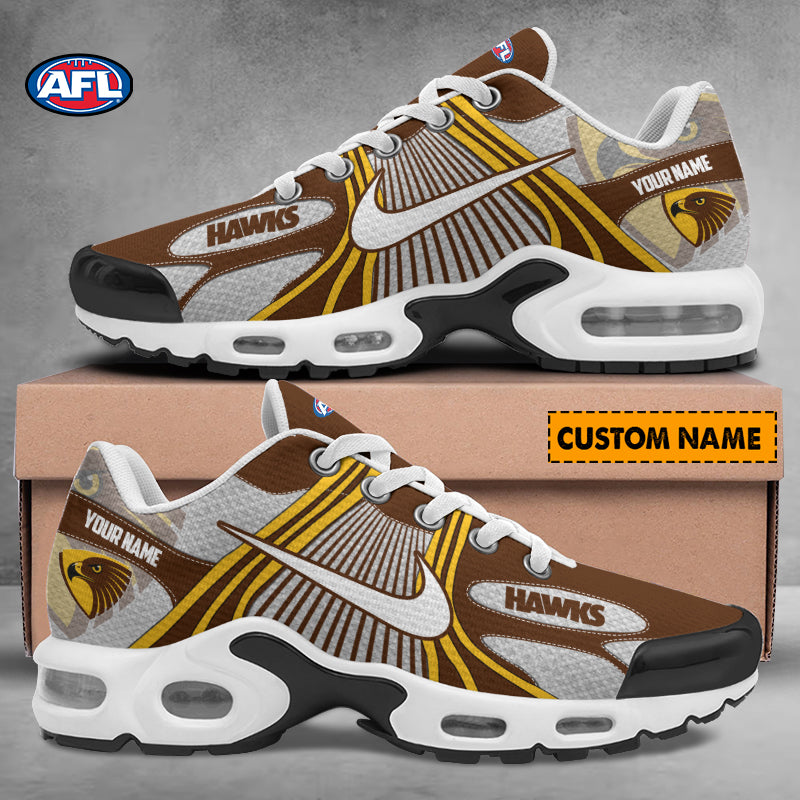 hawthorn afl customized unisex air max plus sneakers 1848 u0c4y
