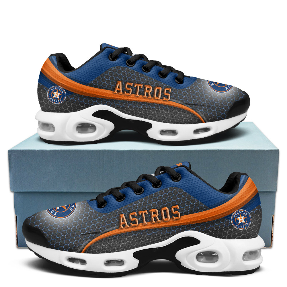 houston astros personalized name team colors wave line beehive pattern tn air max shoes air cushion sneakers 1246 zkaok
