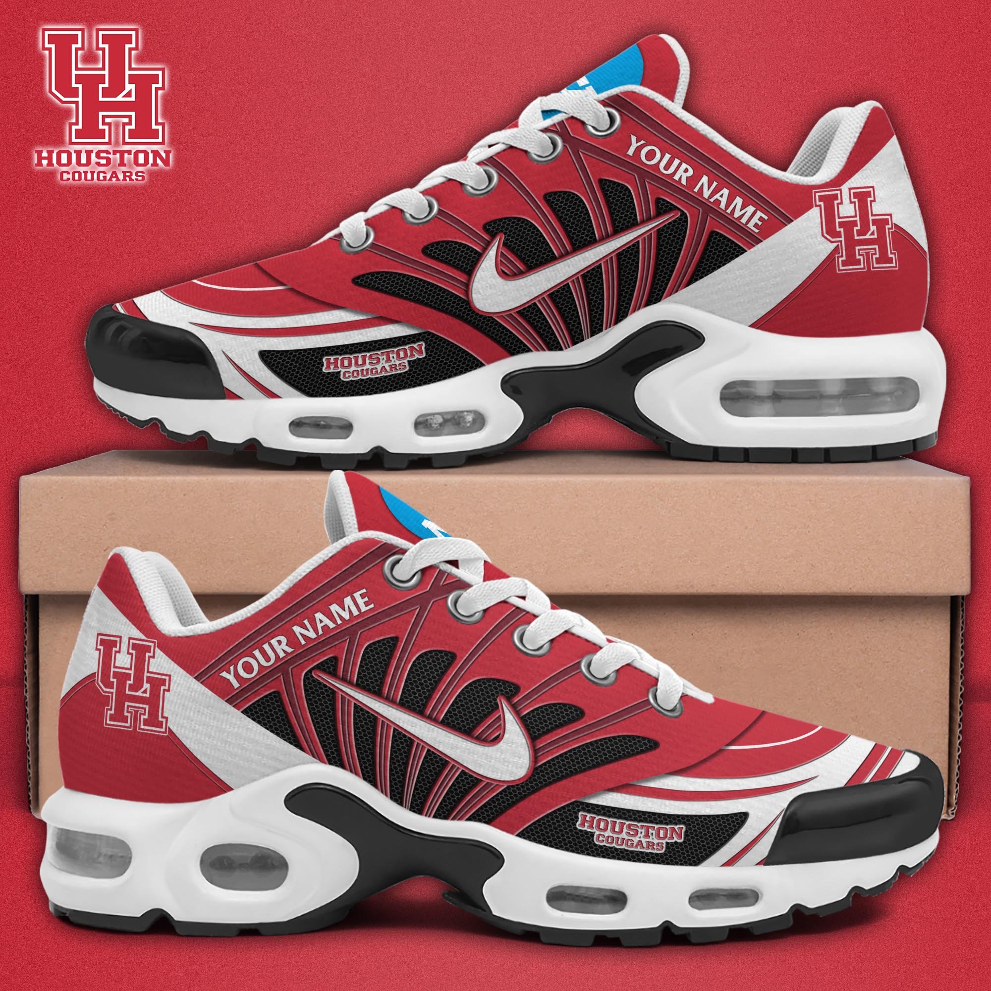 Houston Cougars TN Shoes 2026 Version Custom Name 