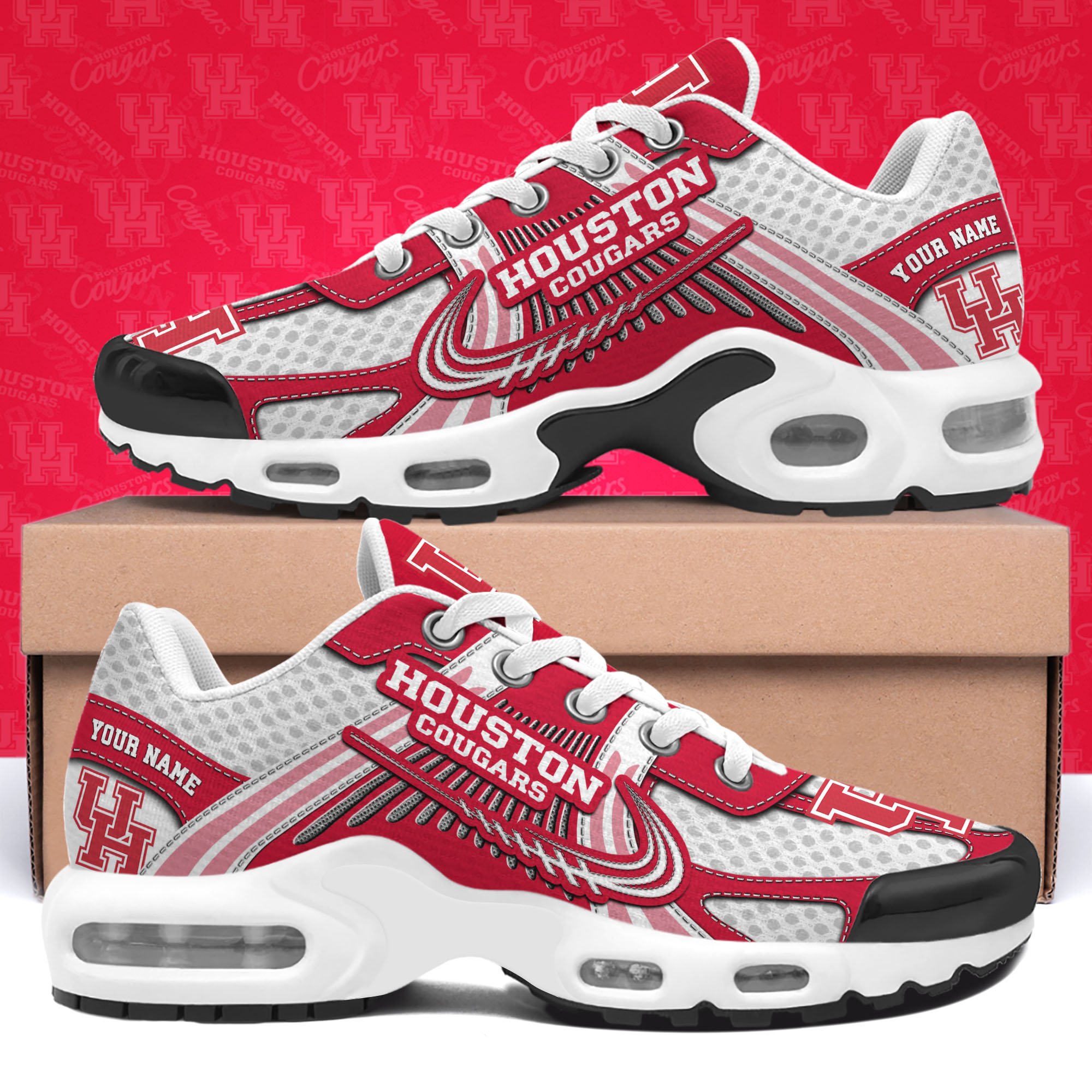 Houston Cougars TN Shoes Custom Your Name, Sport Shoes 