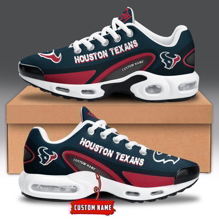 houston texans personalized name team logo mix colors oval line tn air max shoes air cushion sneakers 5747