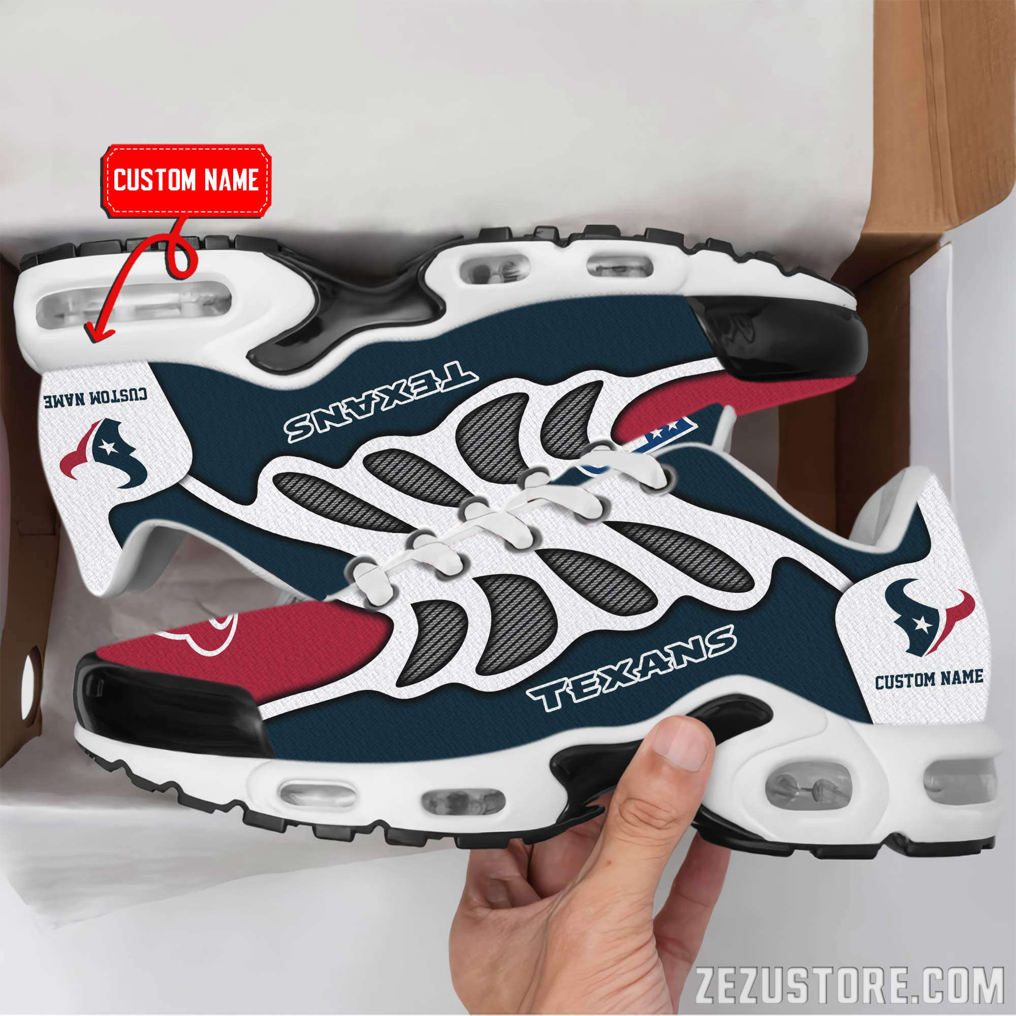 Houston Texans Premium Air Max Plus Sport Sneakers For Fan Gifts
