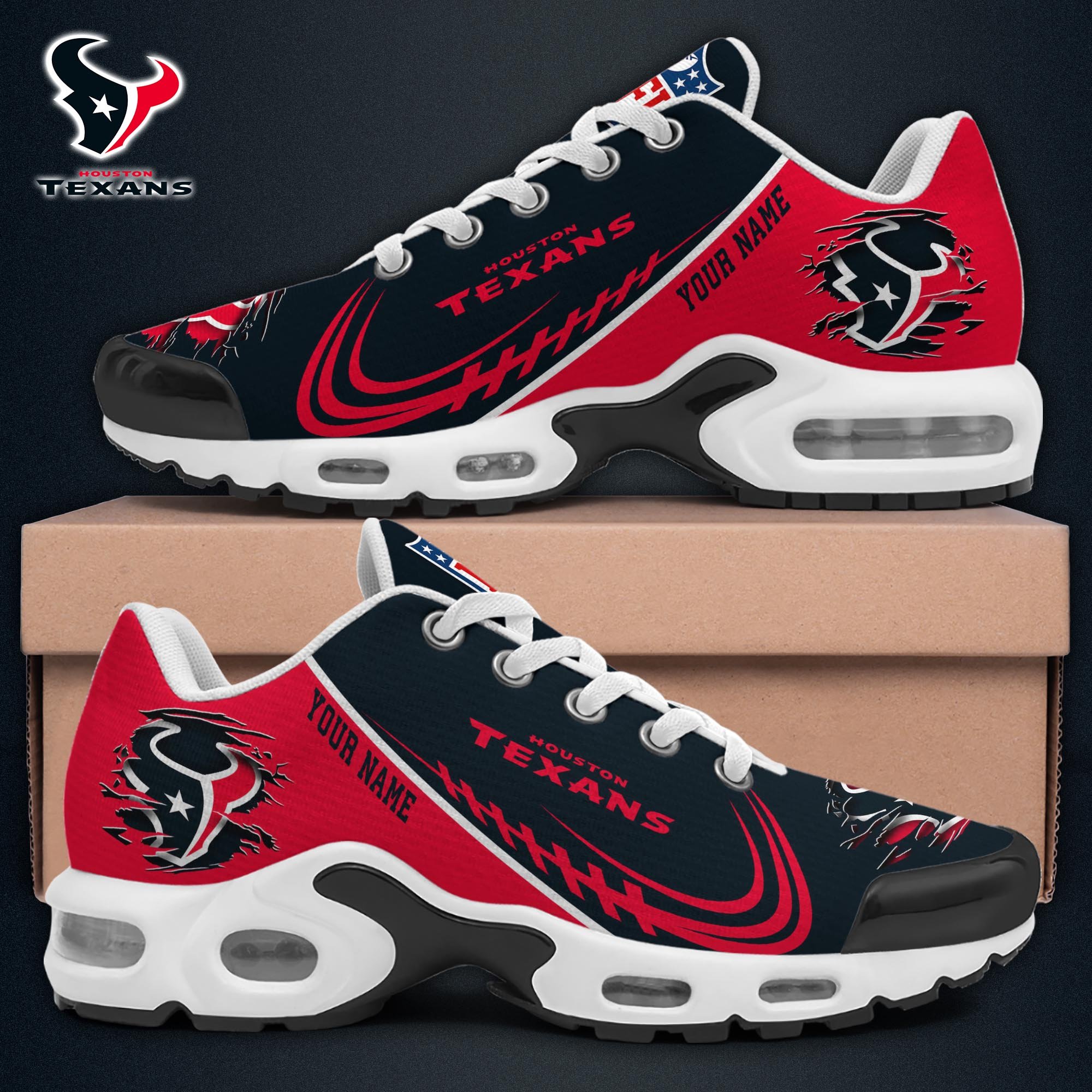 Houston Texans TN Shoes 2026 Version Custom Name 