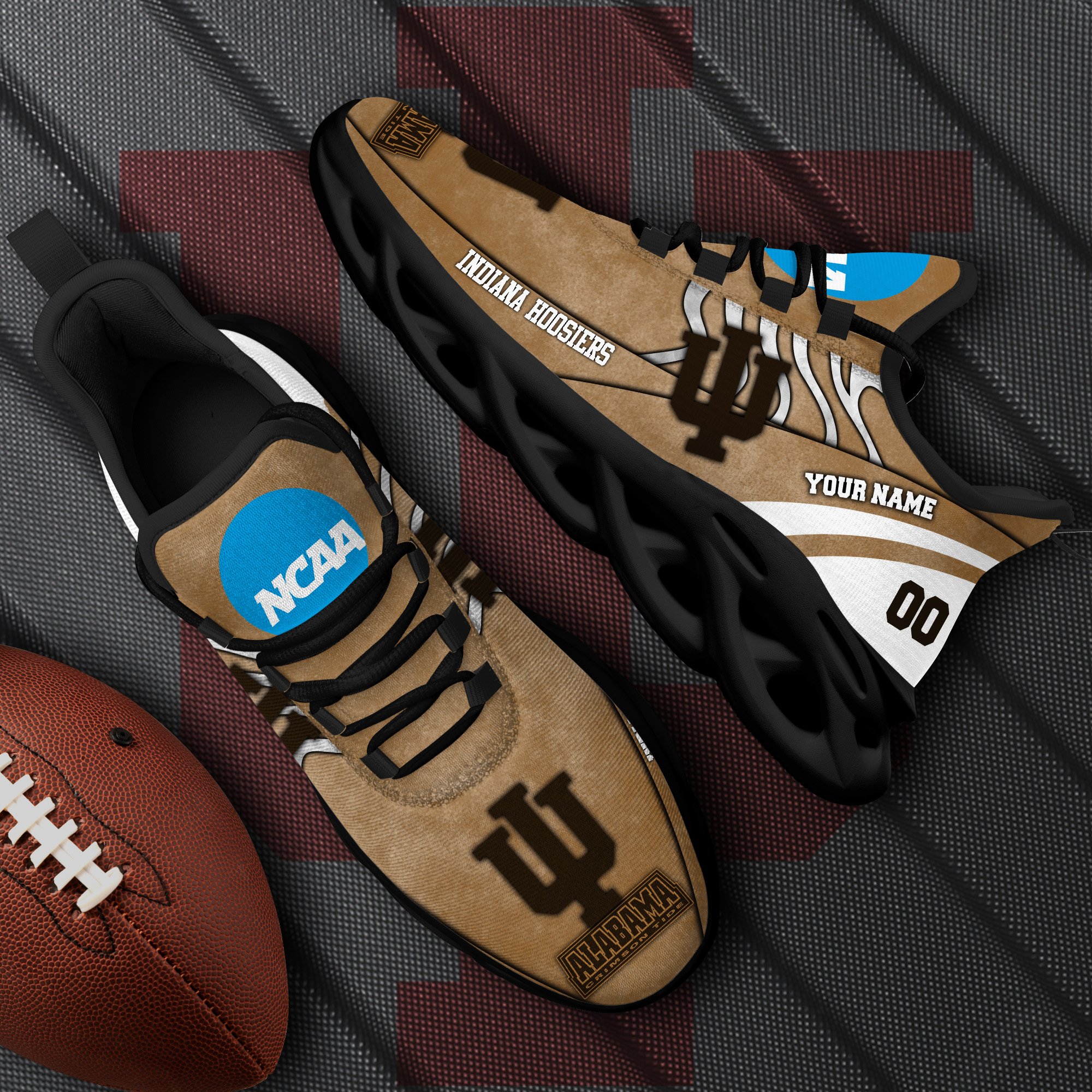 indiana hoosiers black max soul shoes 2026 versions custom your name and number 312 8263 tc9li
