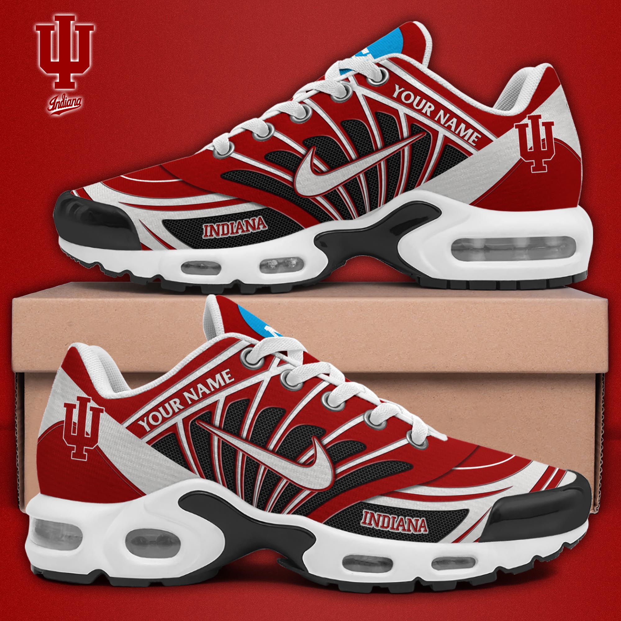 indiana hoosiers tn shoes 2026 version custom name 7657