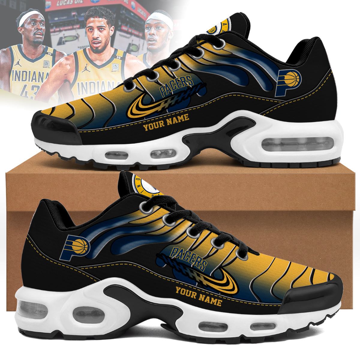 Indiana Pacers Personalized Air Max Shoes