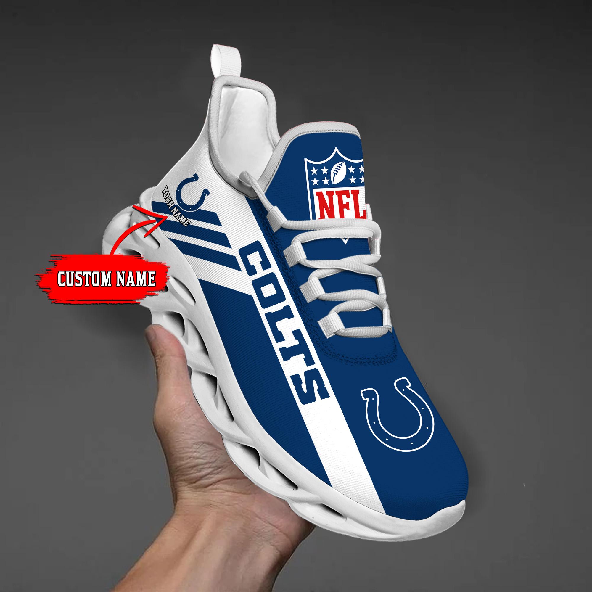Indianapolis Colts Black Max Soul Shoes 2026 Versions Custom Name 635