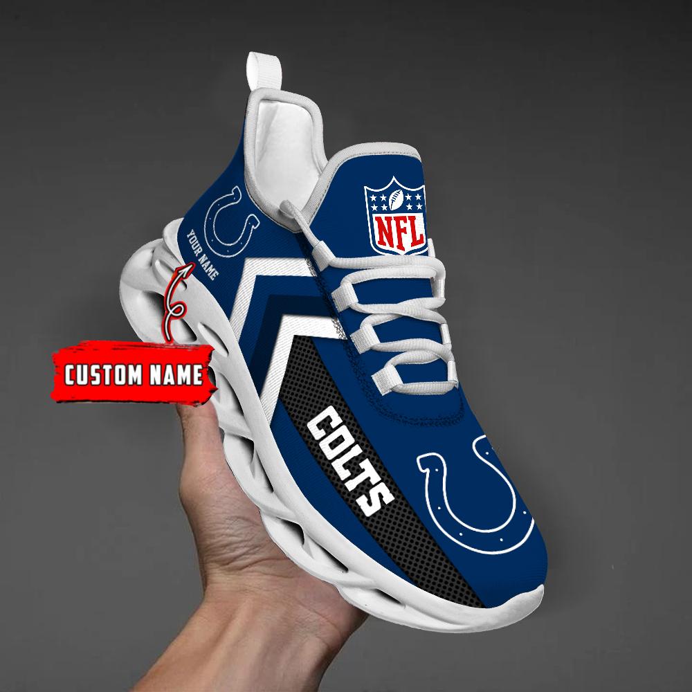 Indianapolis Colts Black Max Soul Shoes 2026 Versions Custom Name 638