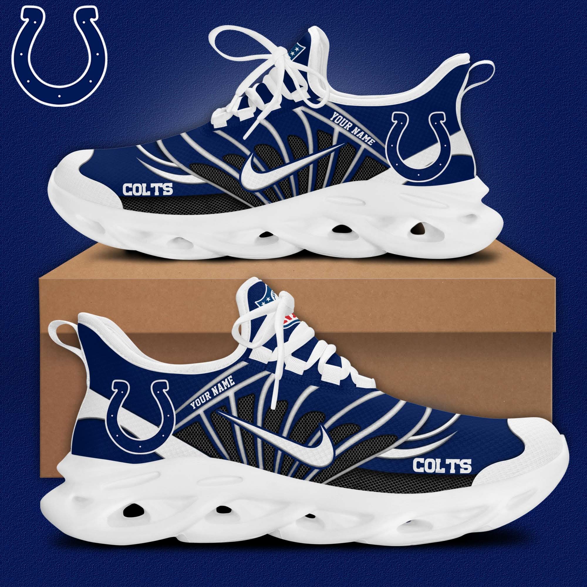 indianapolis colts customized premium max soul shoes 1154 6zbdq